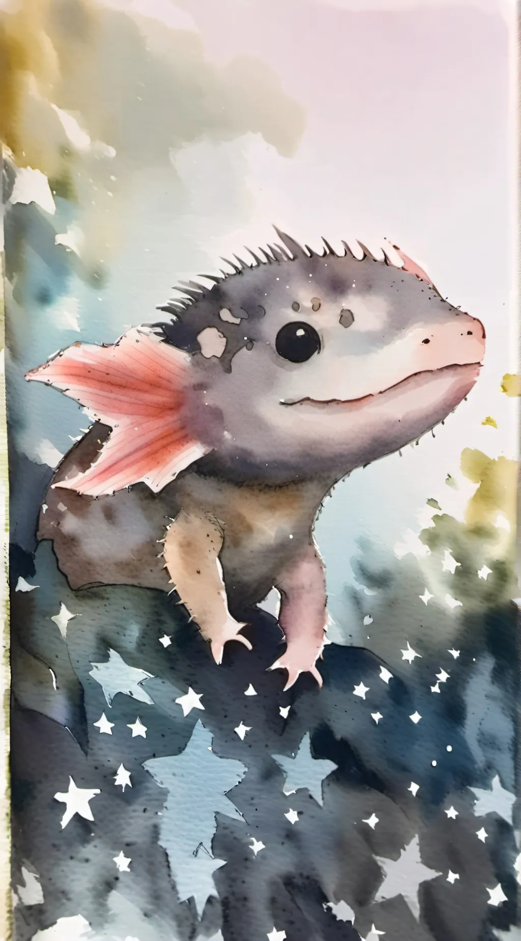 ai character: axo background