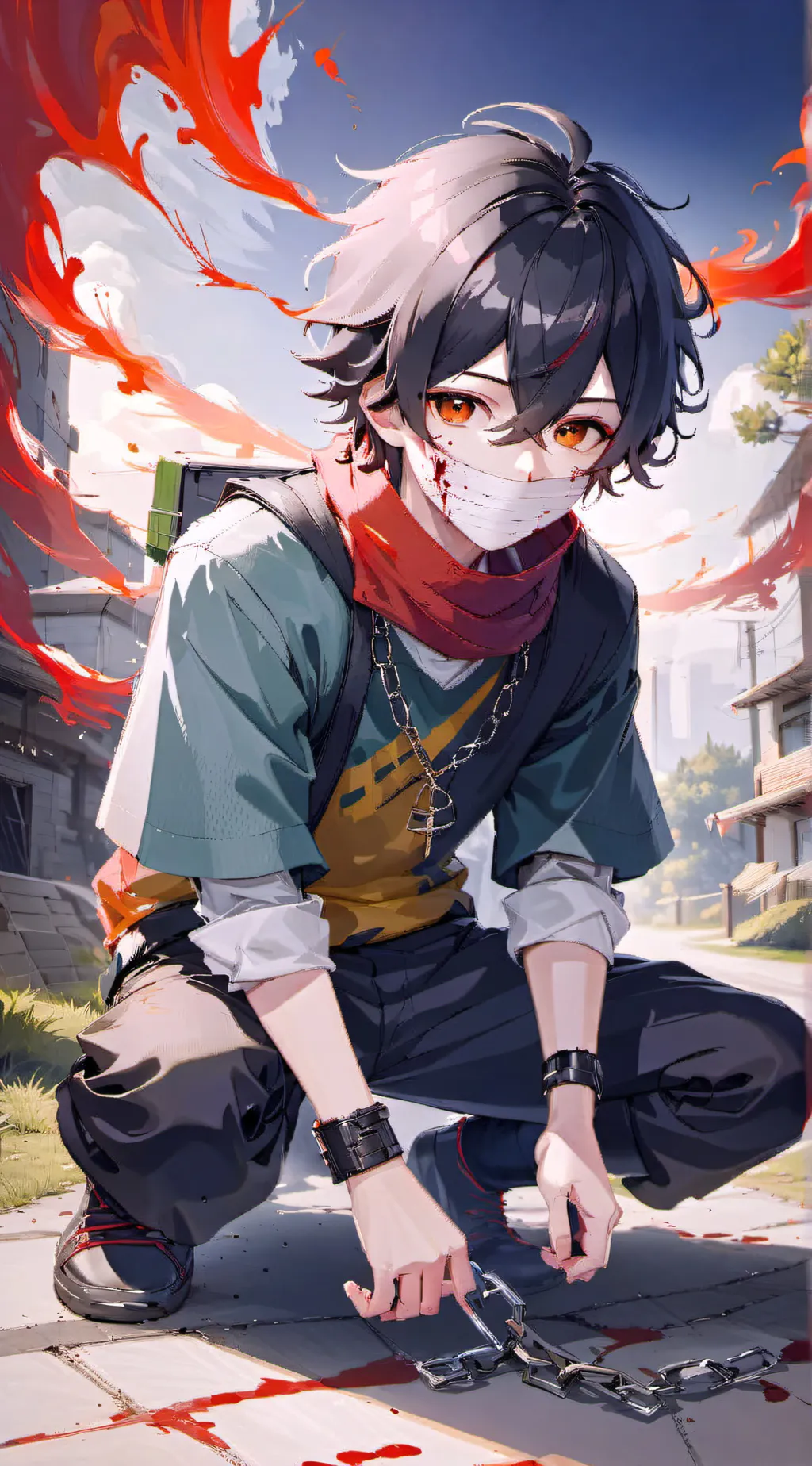 ai character: MHA vigilante pick background