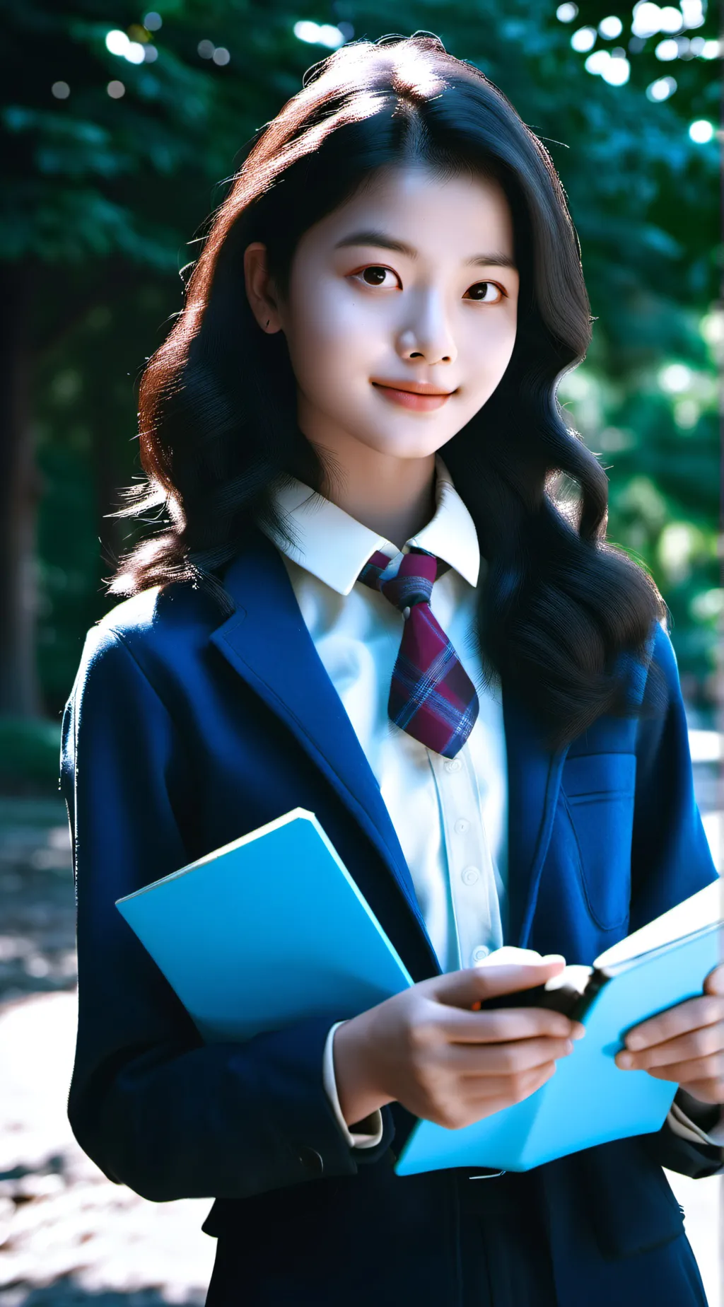 ai character: girls school background