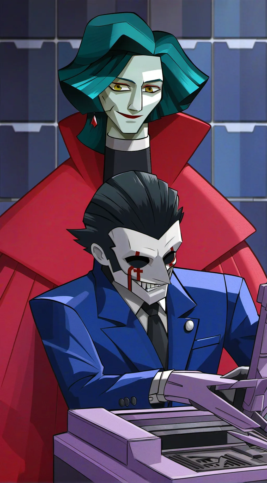 ai character: Jigsaw background