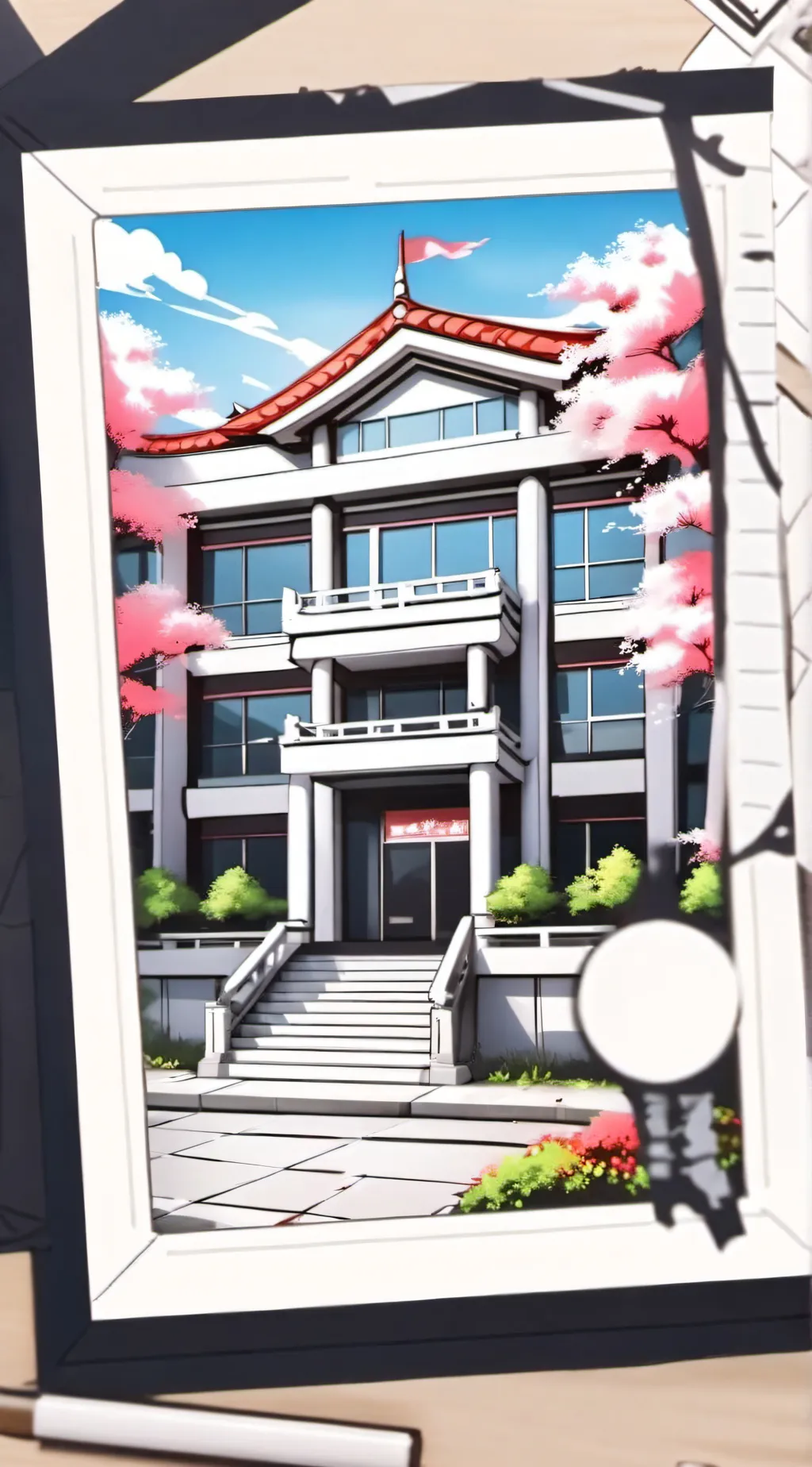 ai character: Ganders shcool  background