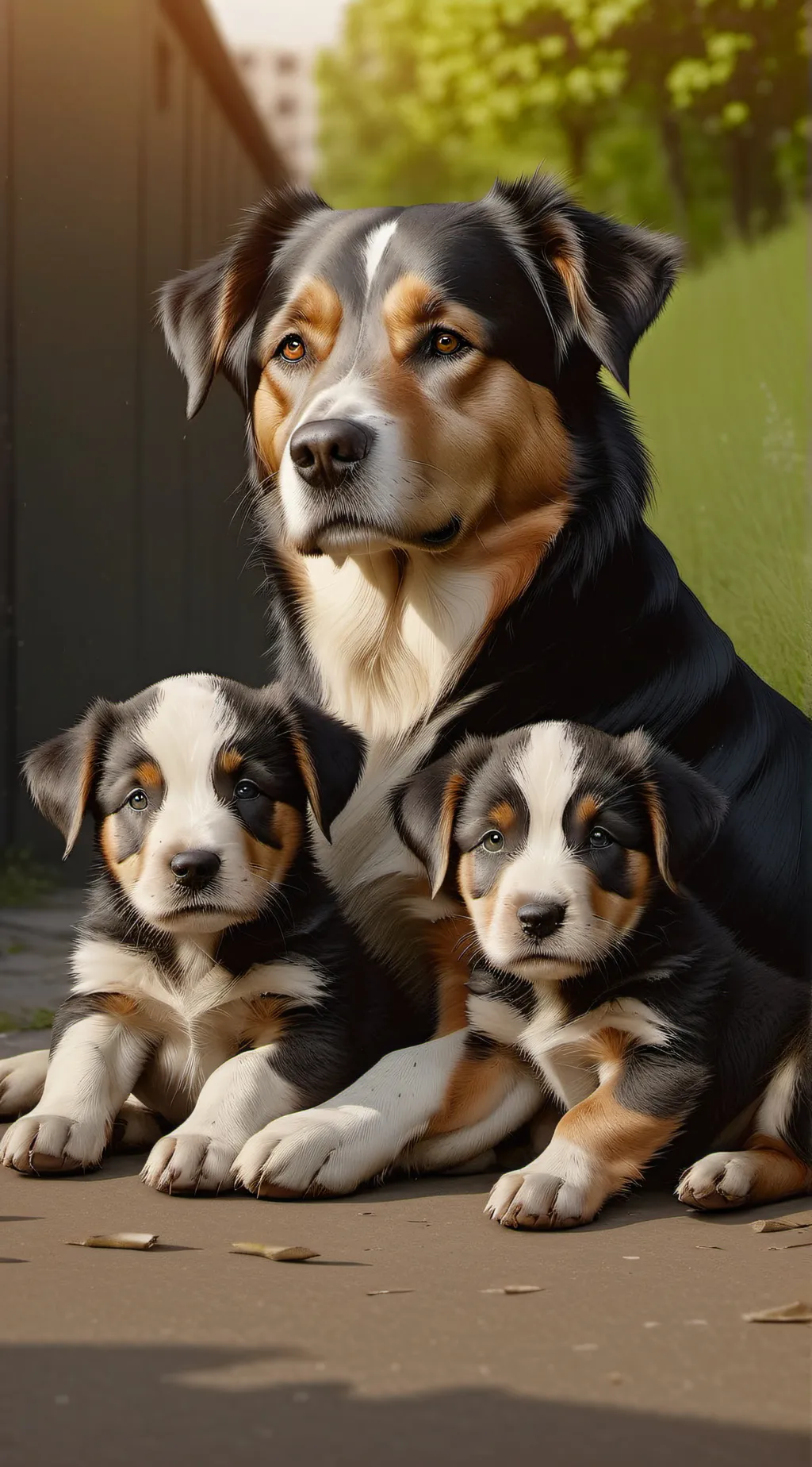 ai character: Sophia dog background