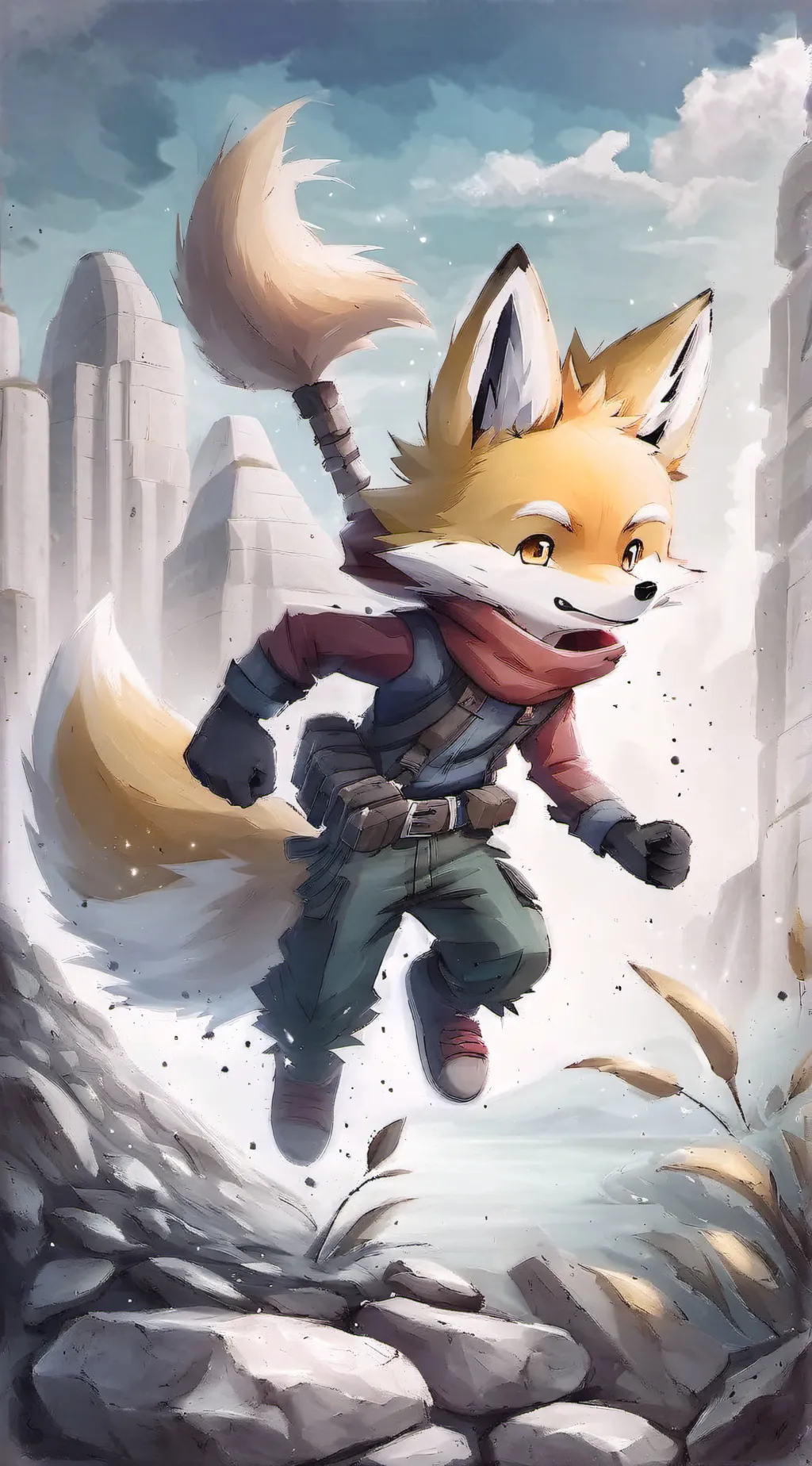 ai character: Tails background