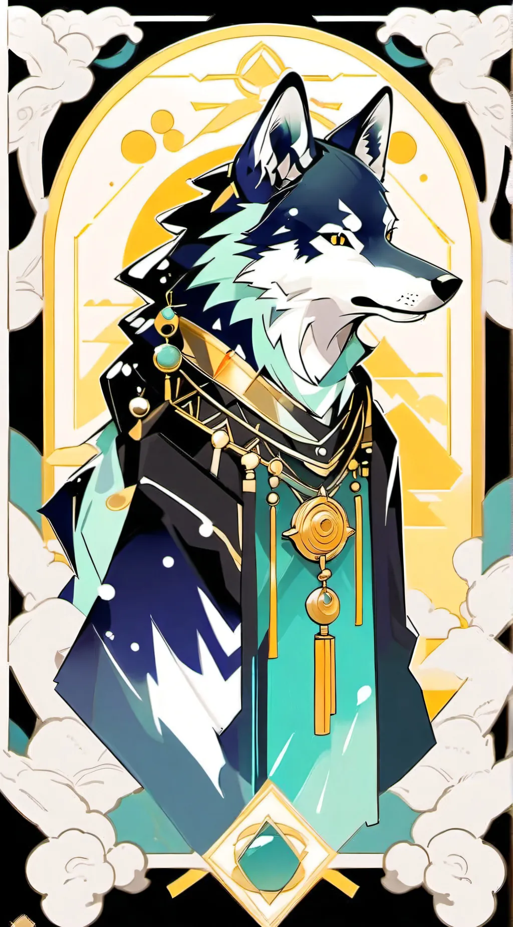 ai character: Rainy background