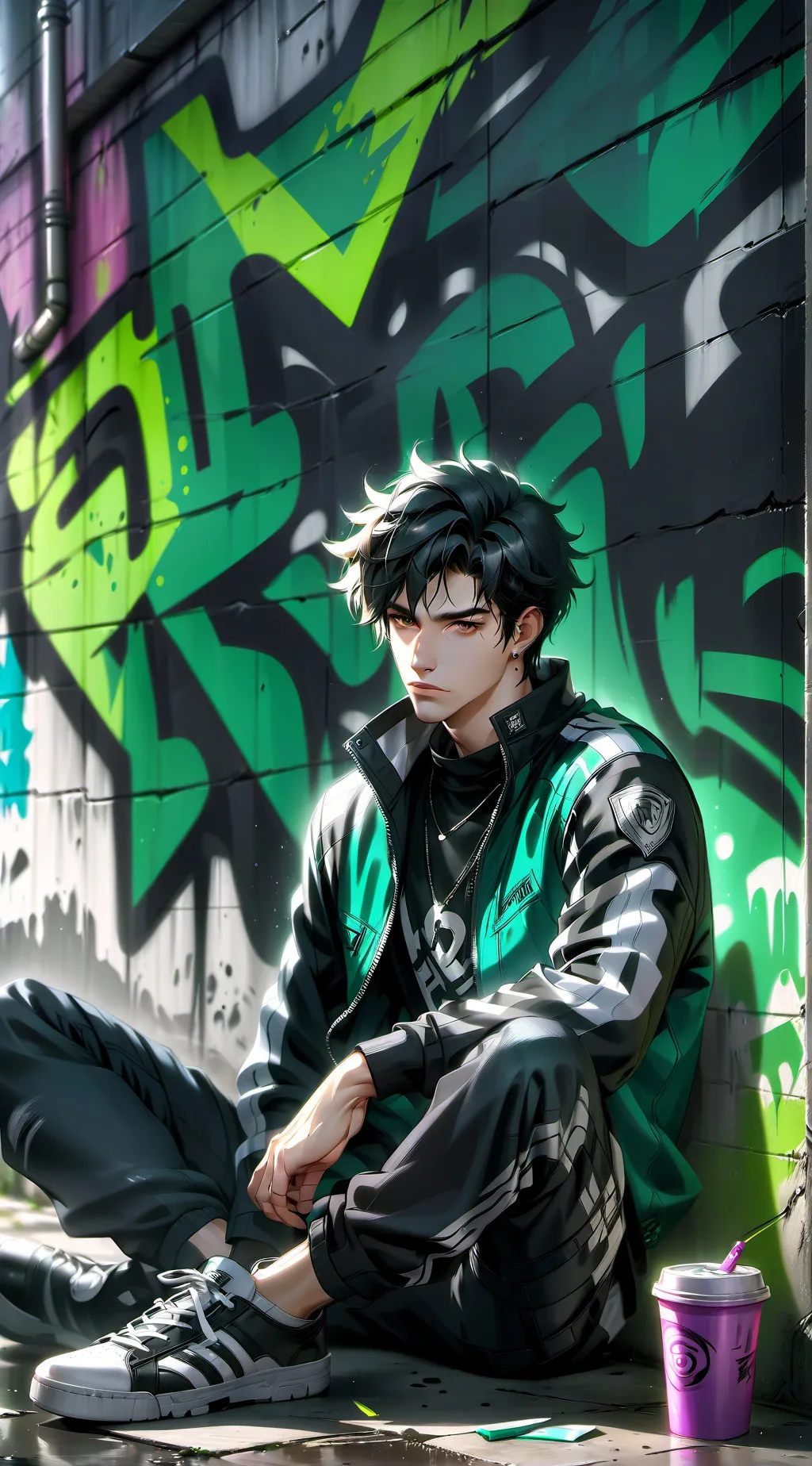 ai character: Nino  background