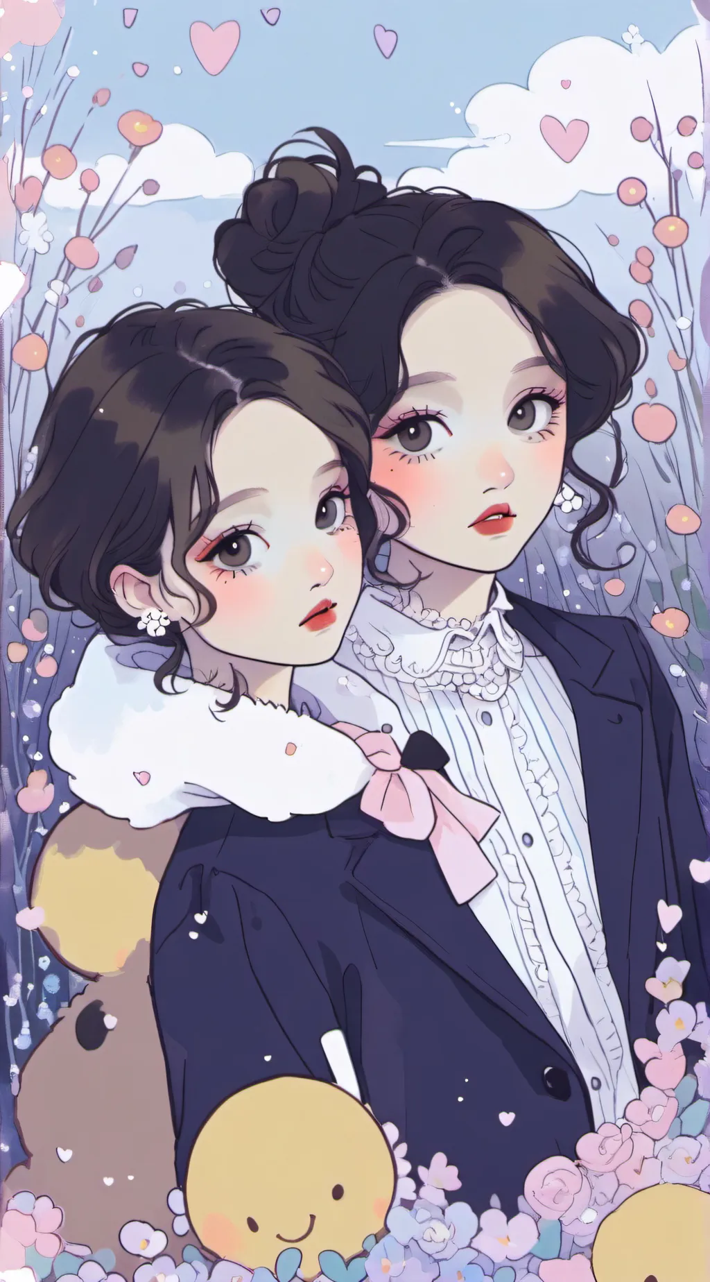 ai character: andrea and rosie background