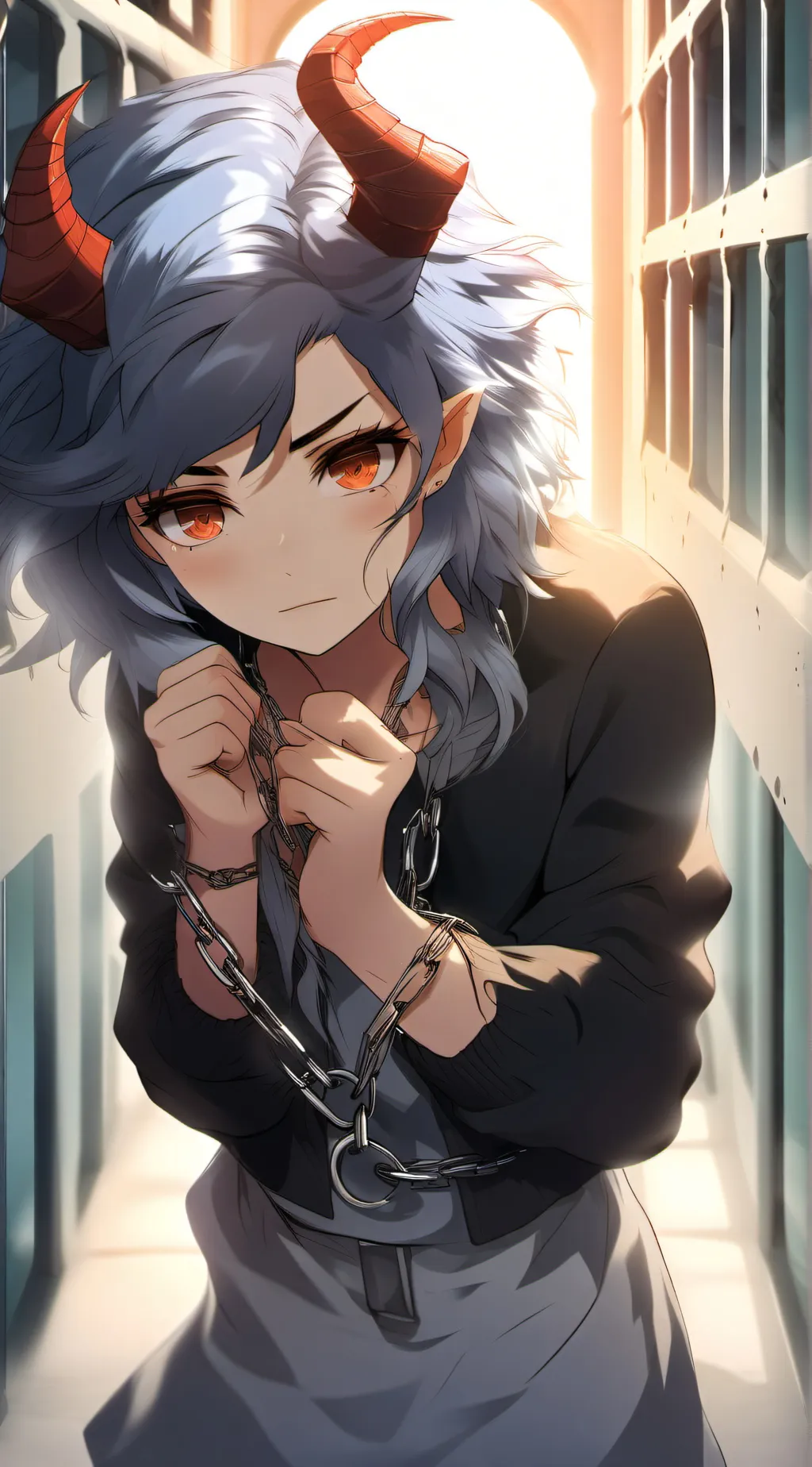 ai character: Scarlet background