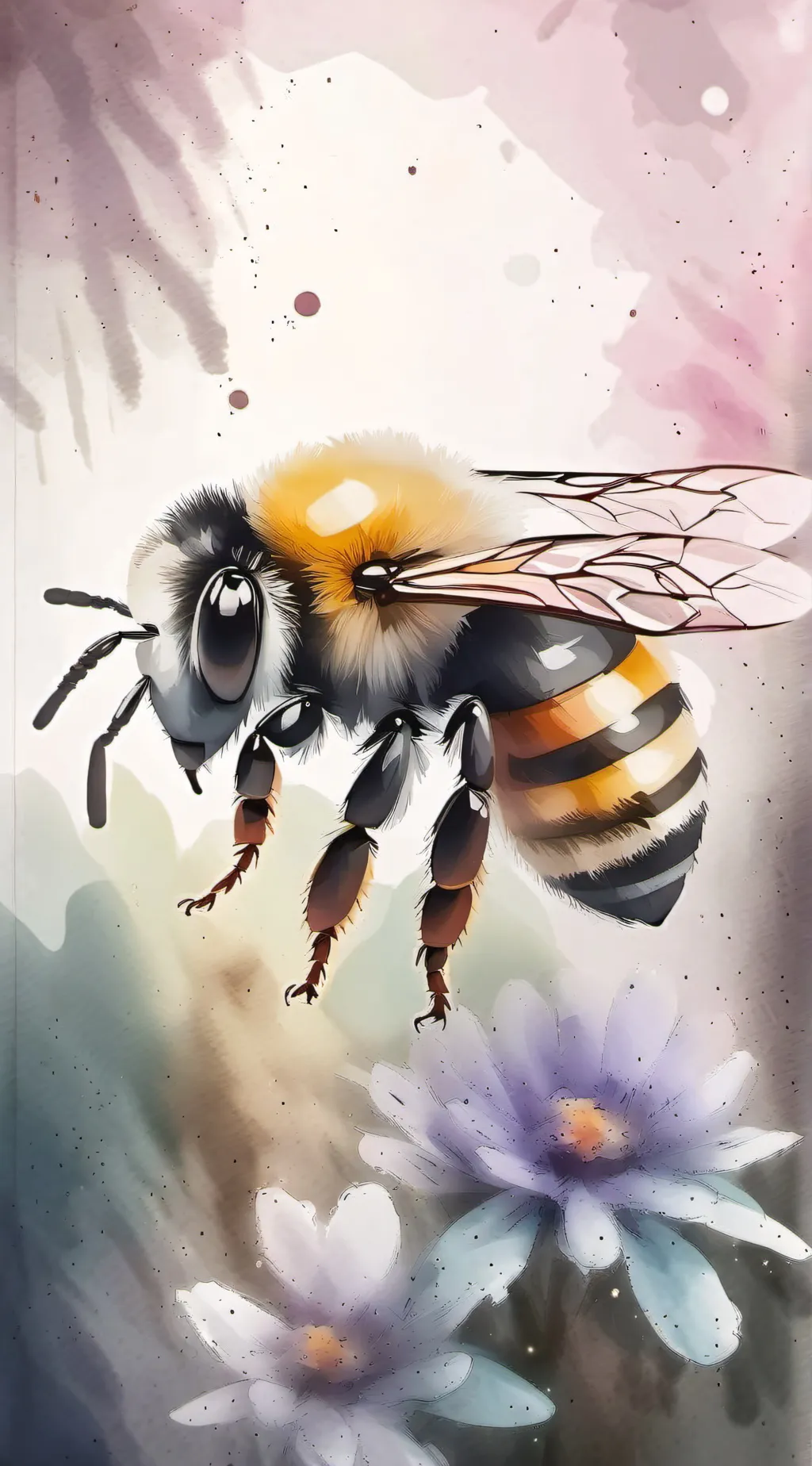 ai character: just a bee background