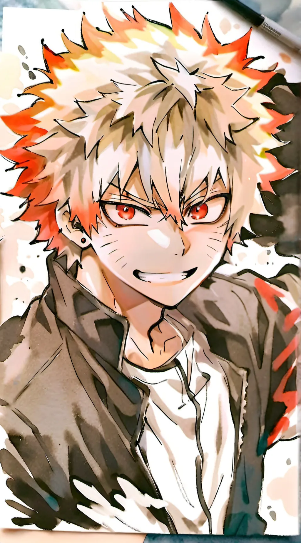 ai character: Bakugo😋 background