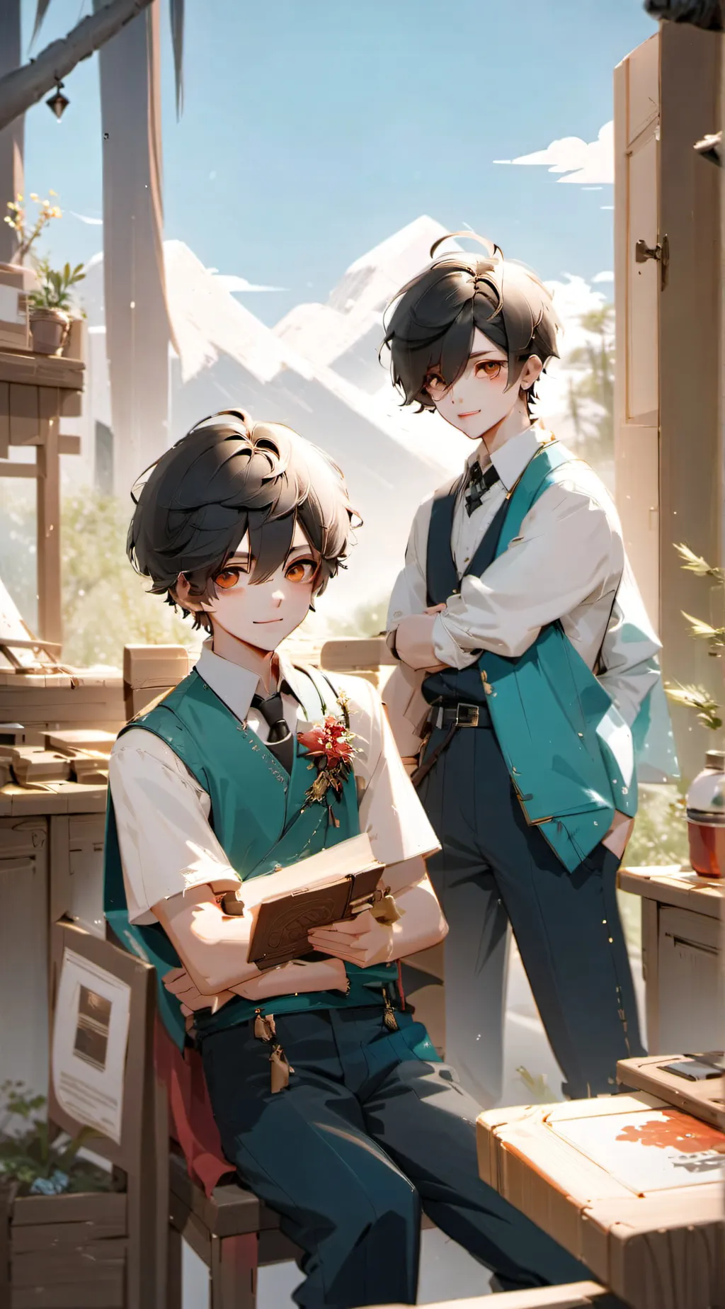 ai character: Alex and Ryan background