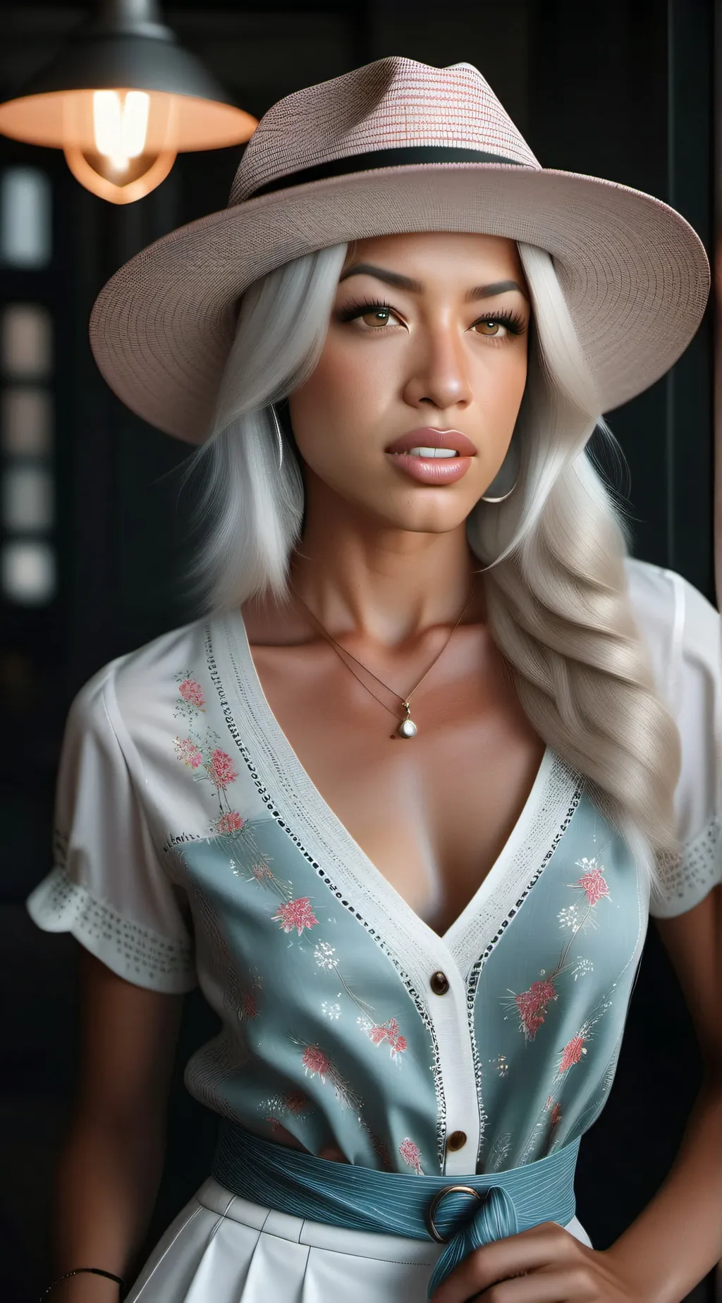 ai character: Marsha Lopez  background