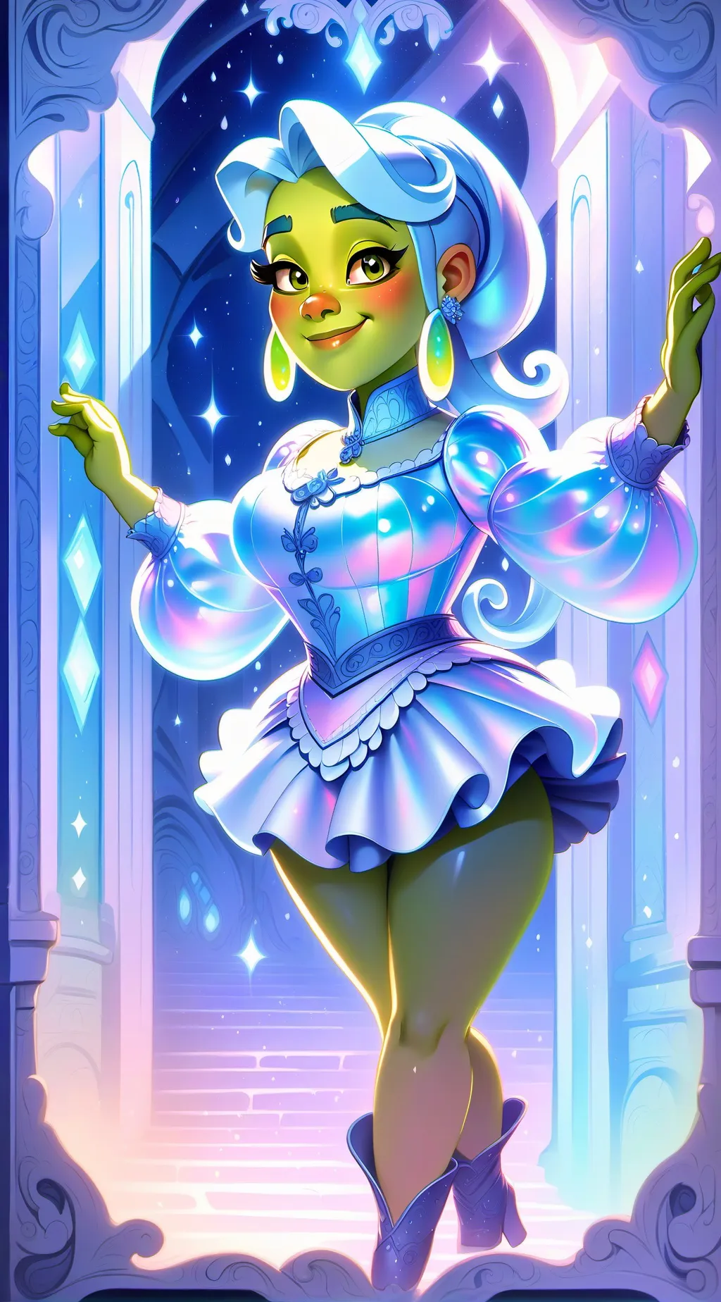 ai character: shrekira background