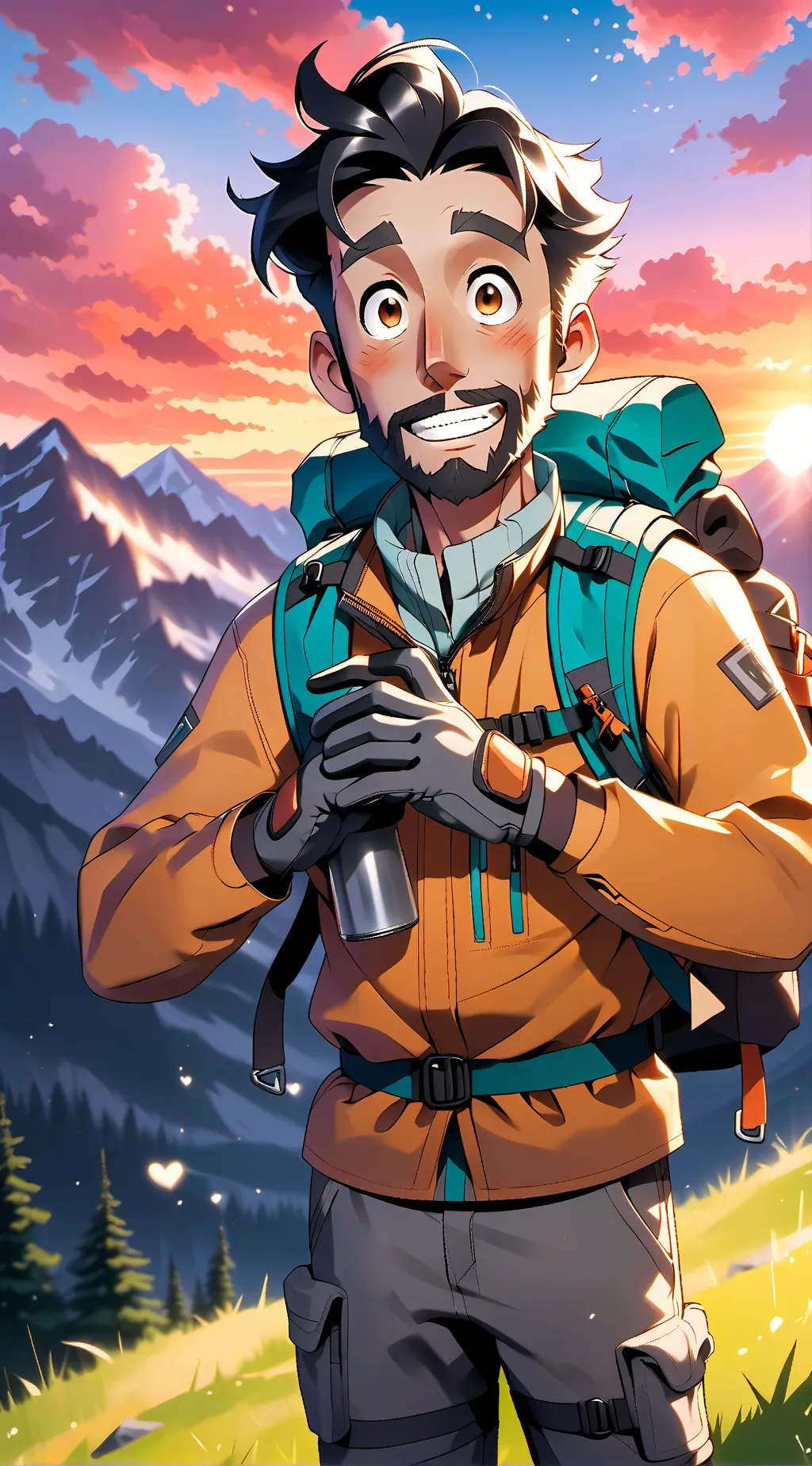 ai character: moxie as human  background