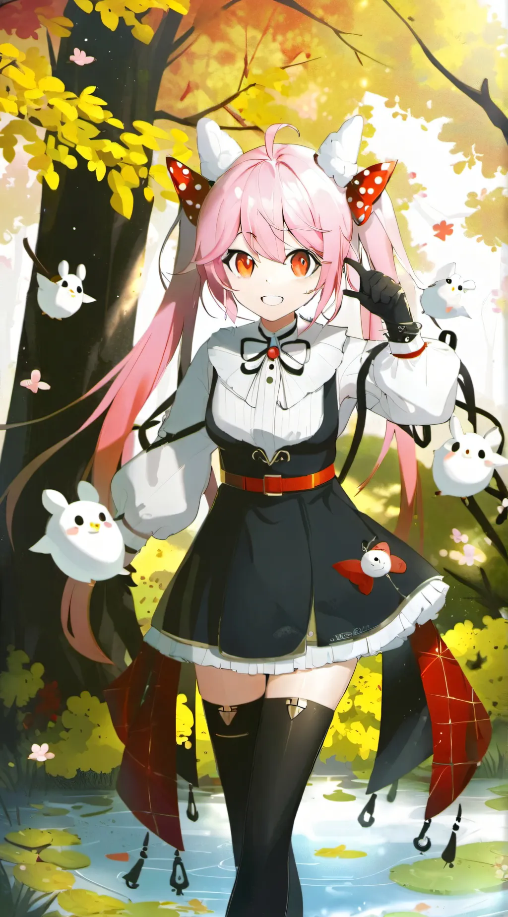 ai character: Sakura miku  background