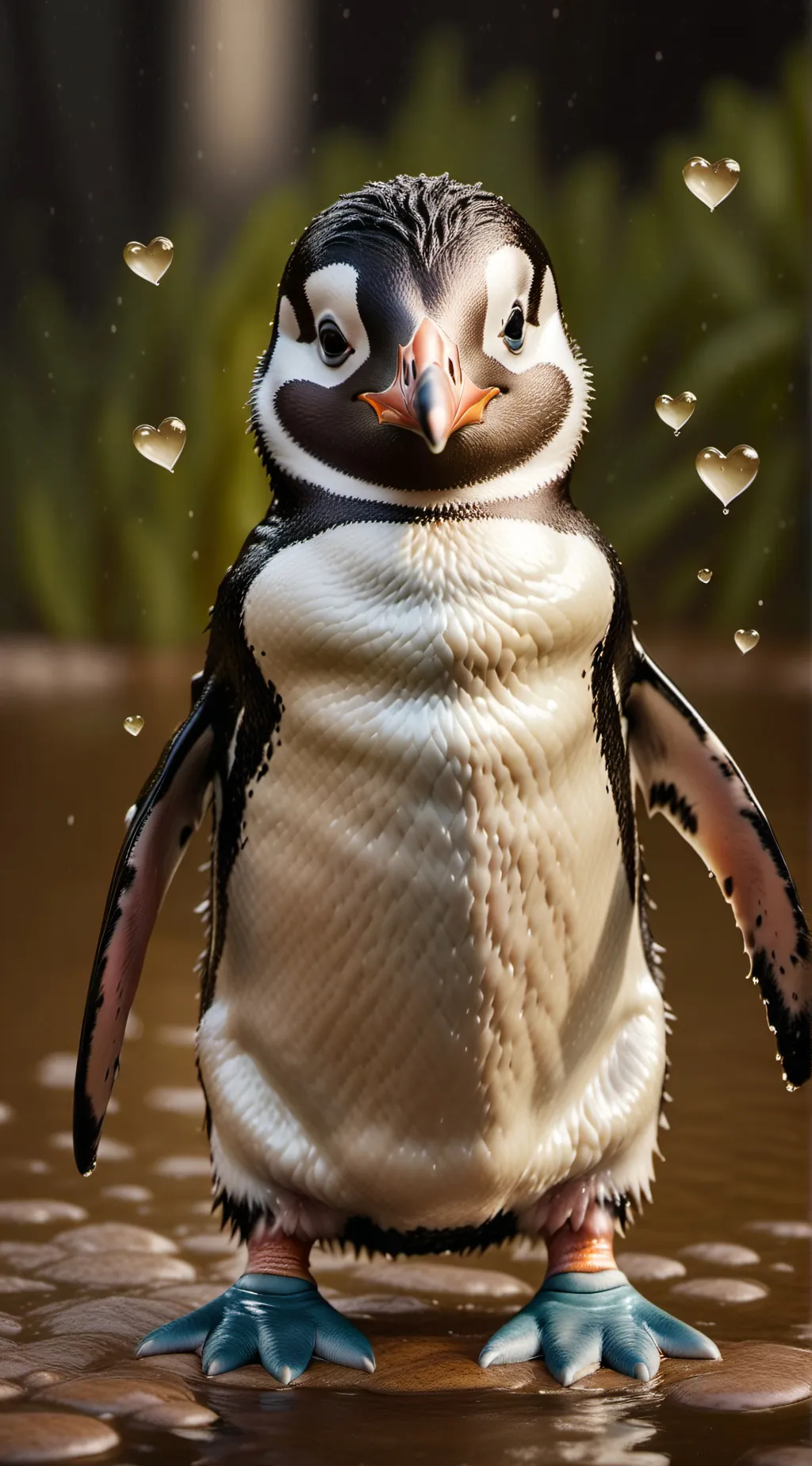 ai character: Pick me penguin background