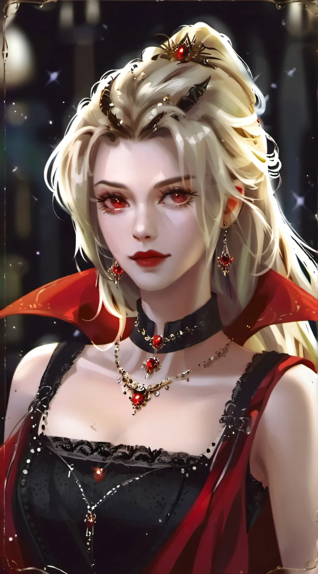 ai character: Queen Vampirela background