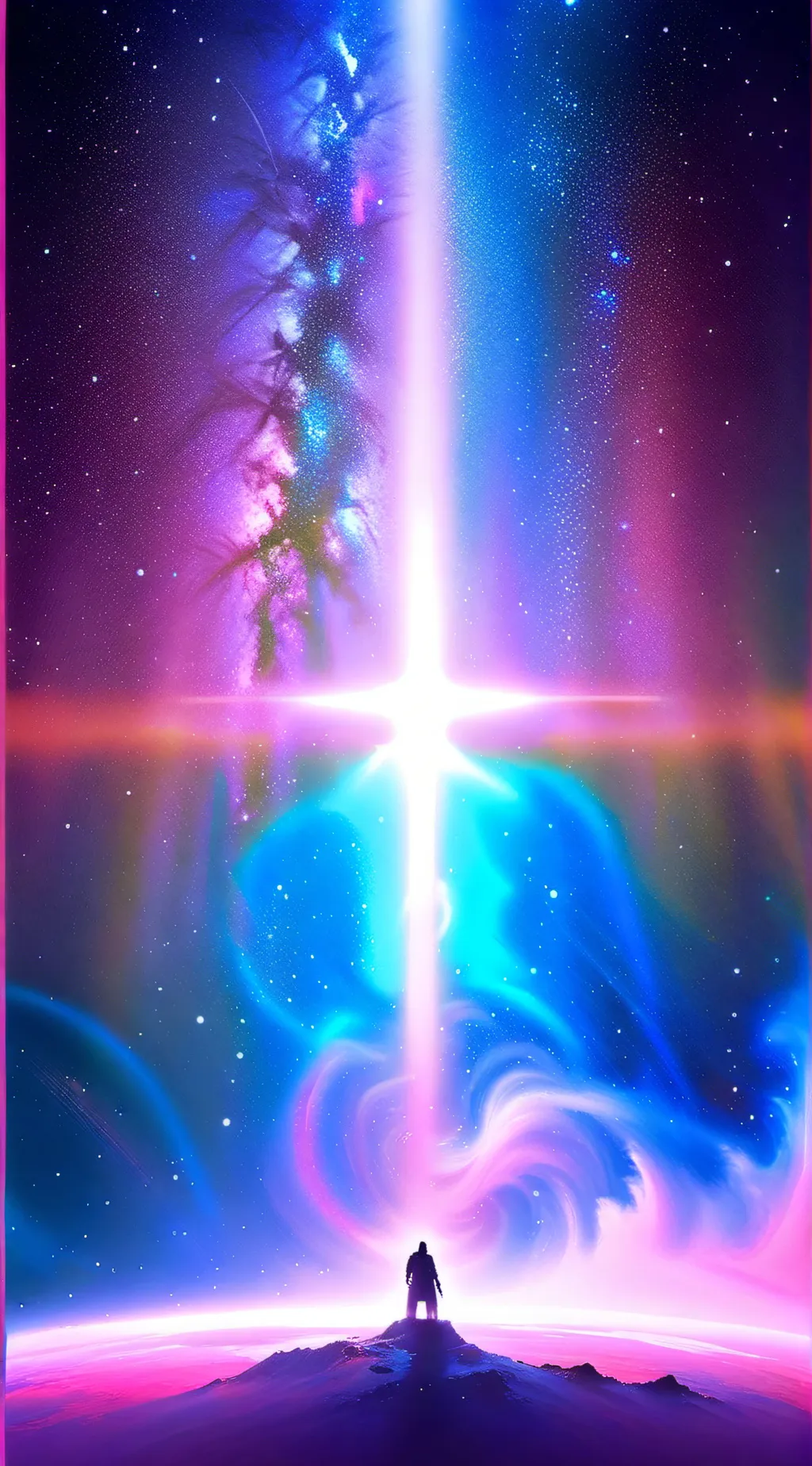 ai character: FINDING JESUS  background