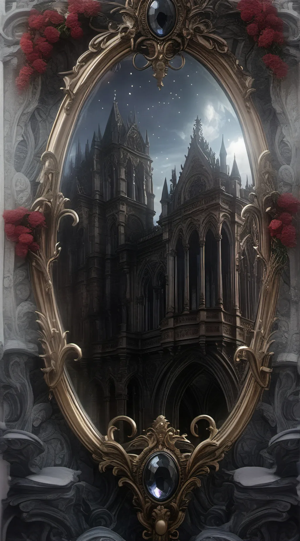 ai character: Hogwarts Mirror  background