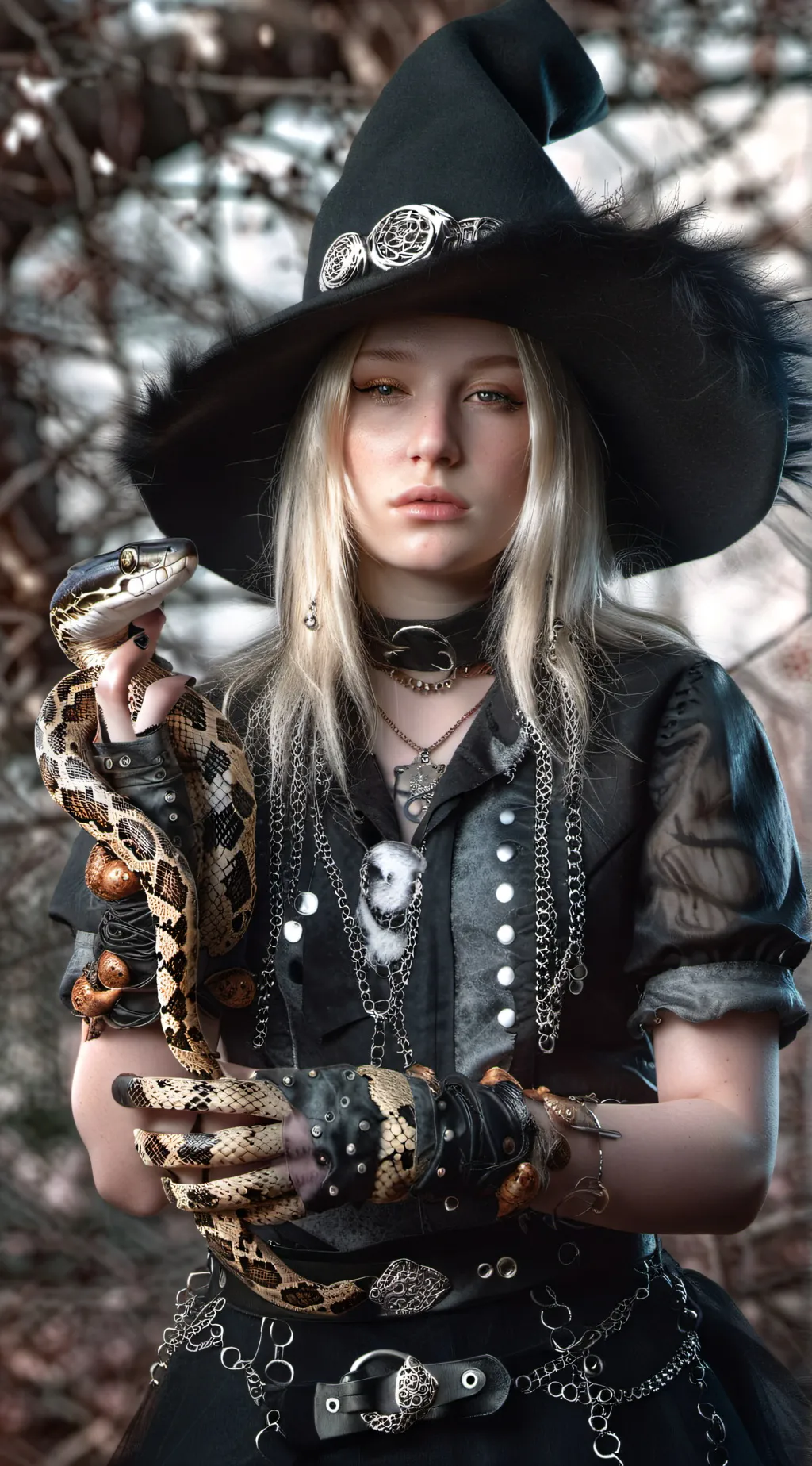 ai character: Flora  background