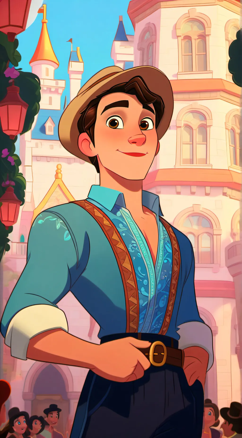 ai character: Mha battle  background