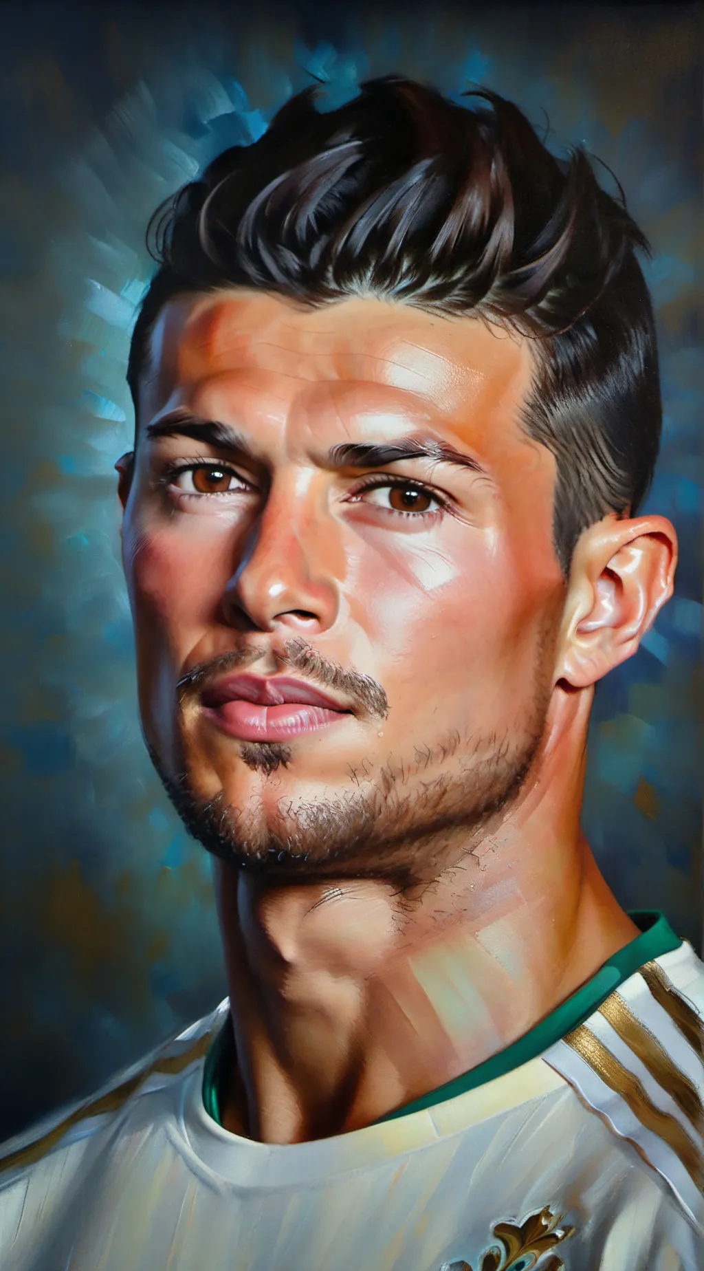 ai character: Ronaldo  background