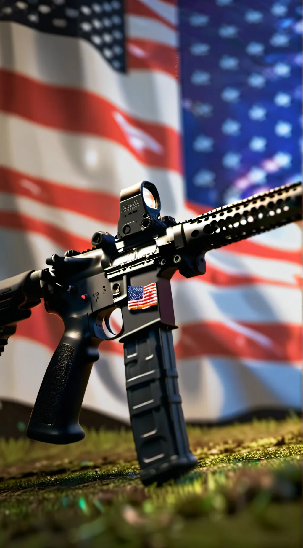 ai character: M4A1 background