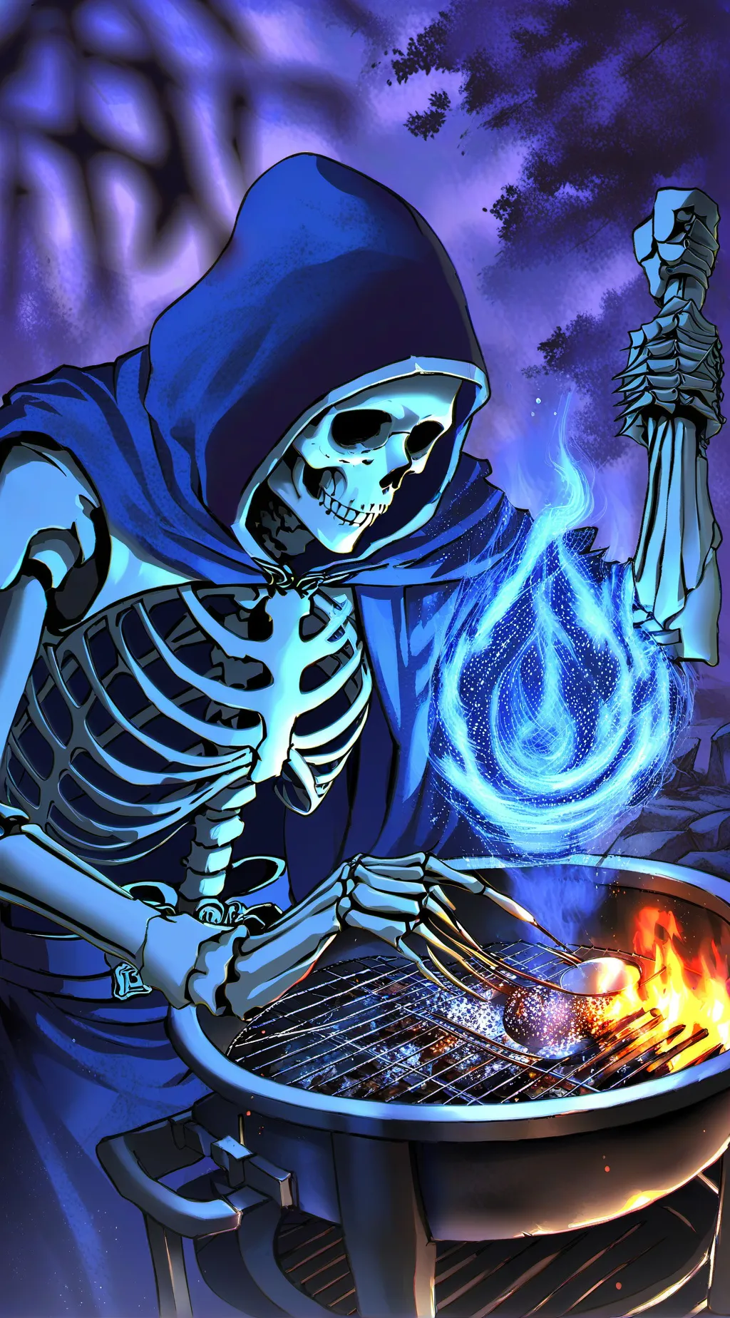 ai character: skeleton 💀 background