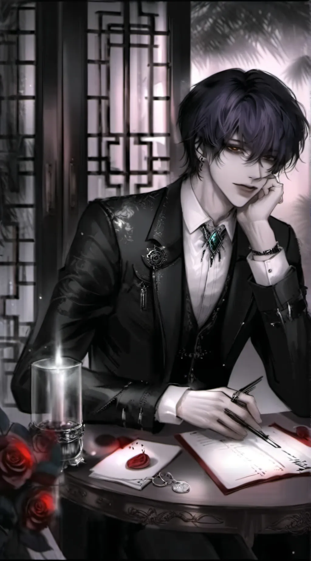 ai character: Opal background