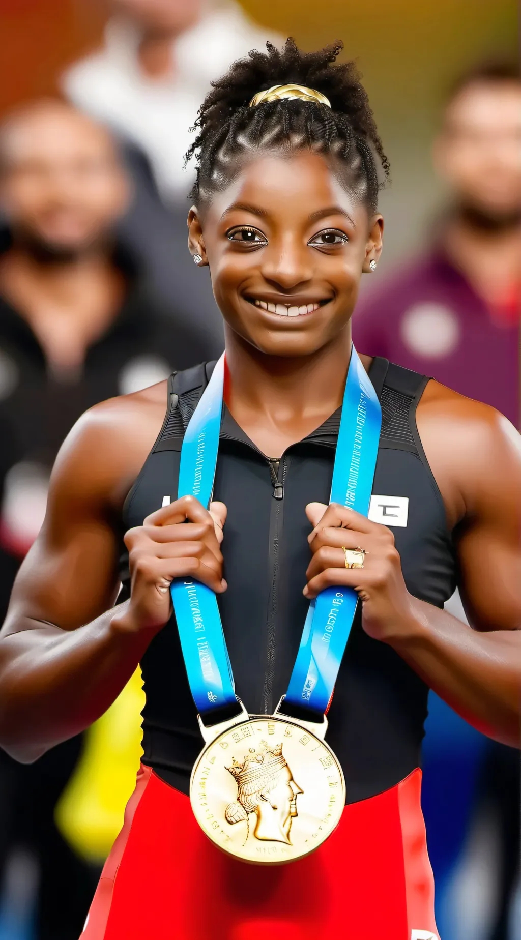 ai character: Simone Biles background