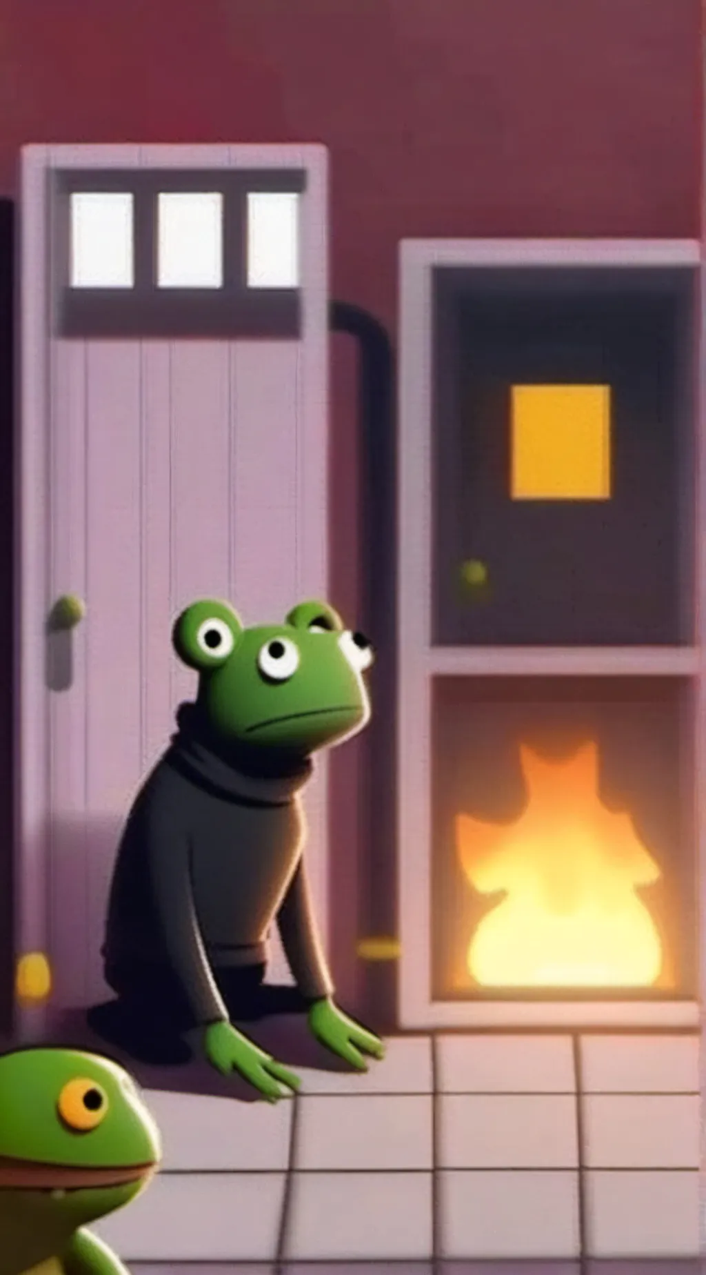 ai character: 5 night with Frogg background