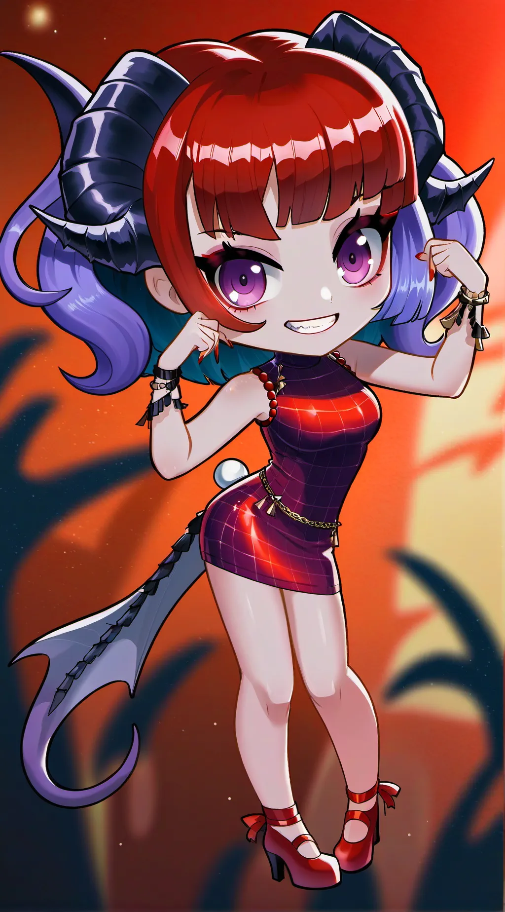 ai character: demon gf background