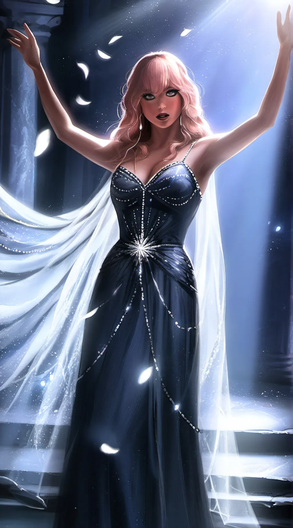 ai character: tilly X avengers background