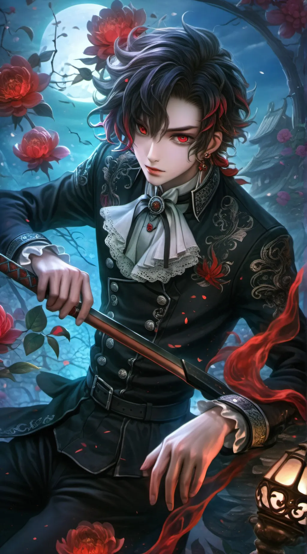 ai character: Tanjiro Demon! background