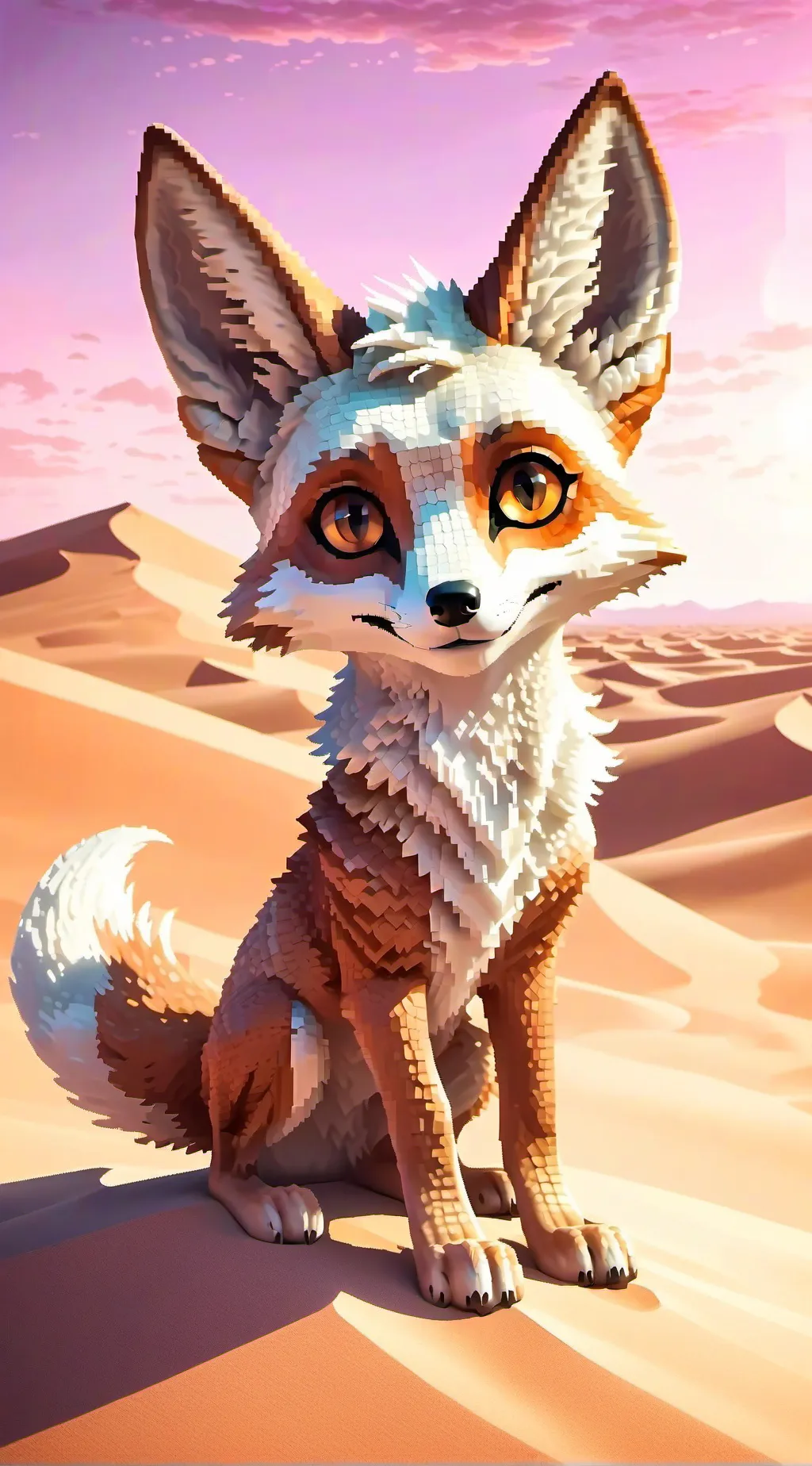 ai character: Sandy background