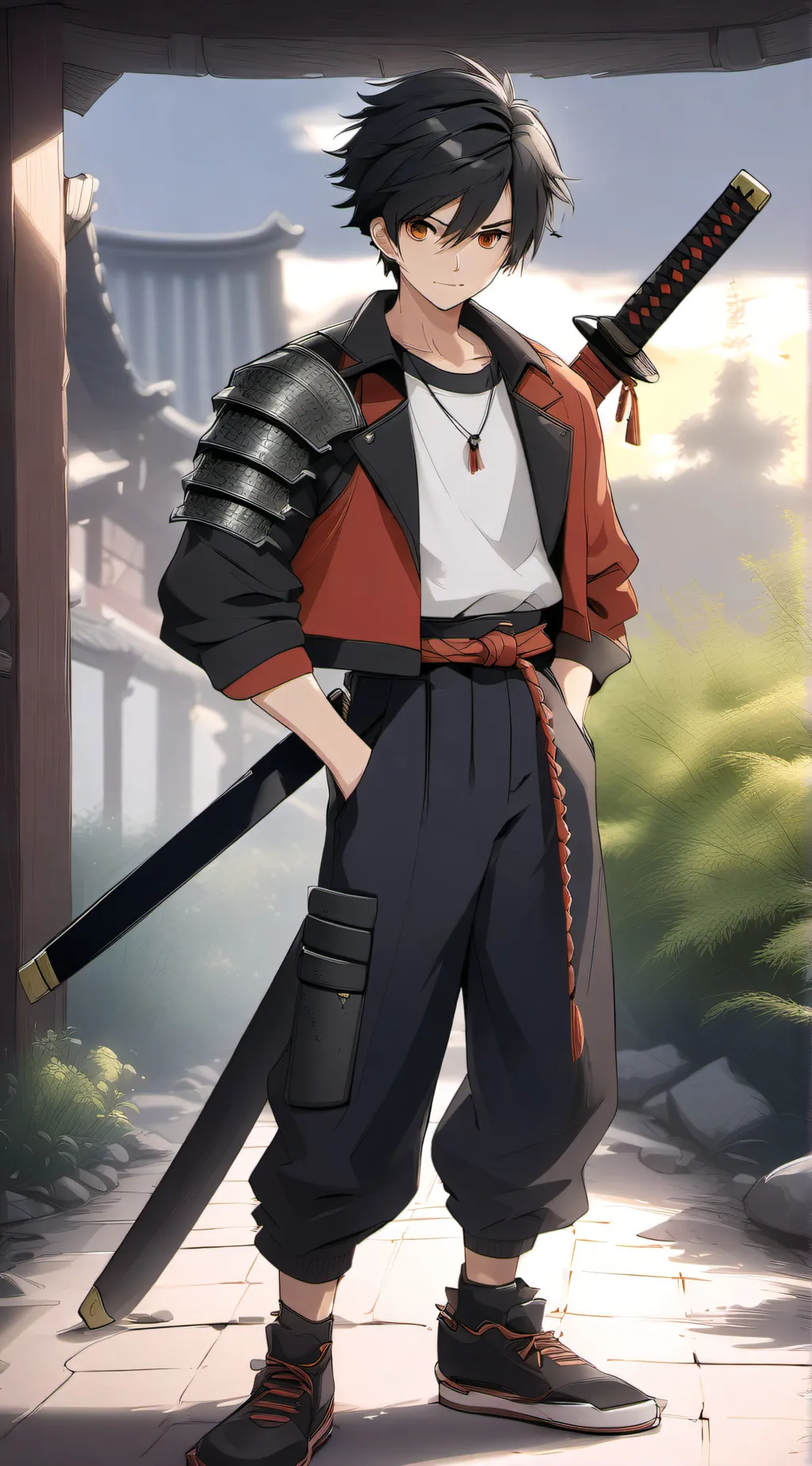 ai character: Ash background