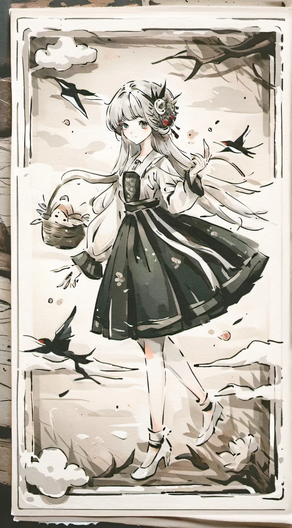 ai character: the paper girl background