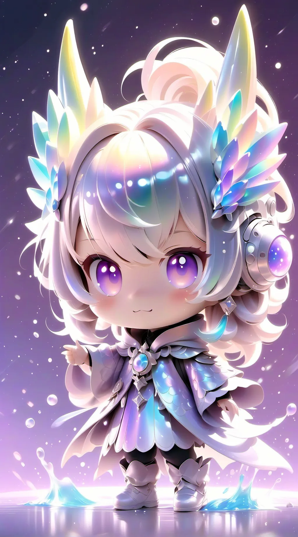 ai character: ᕼᗩᑭᑭY  background