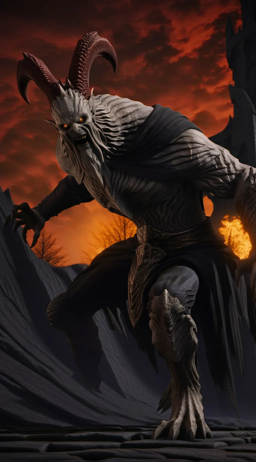 ai character: Darkness background