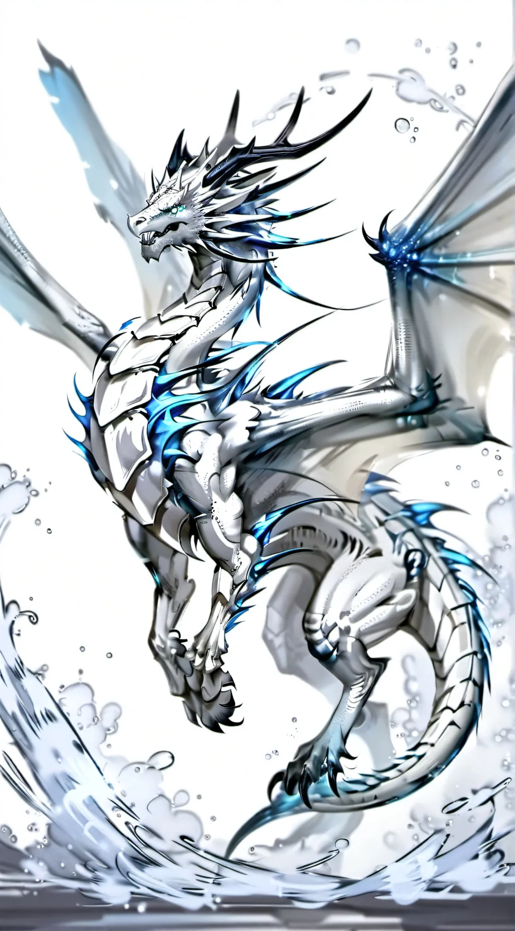 ai character: Snowfall background