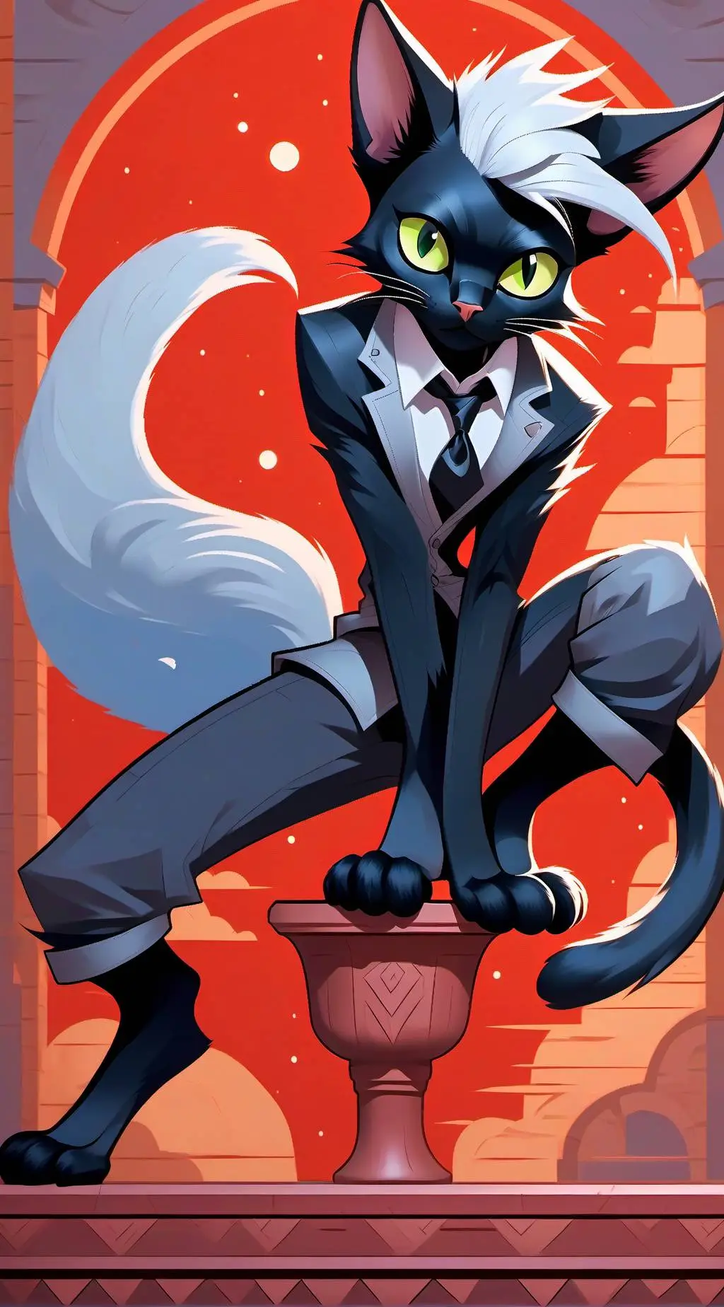 ai character: Basil Dela Cruz  background