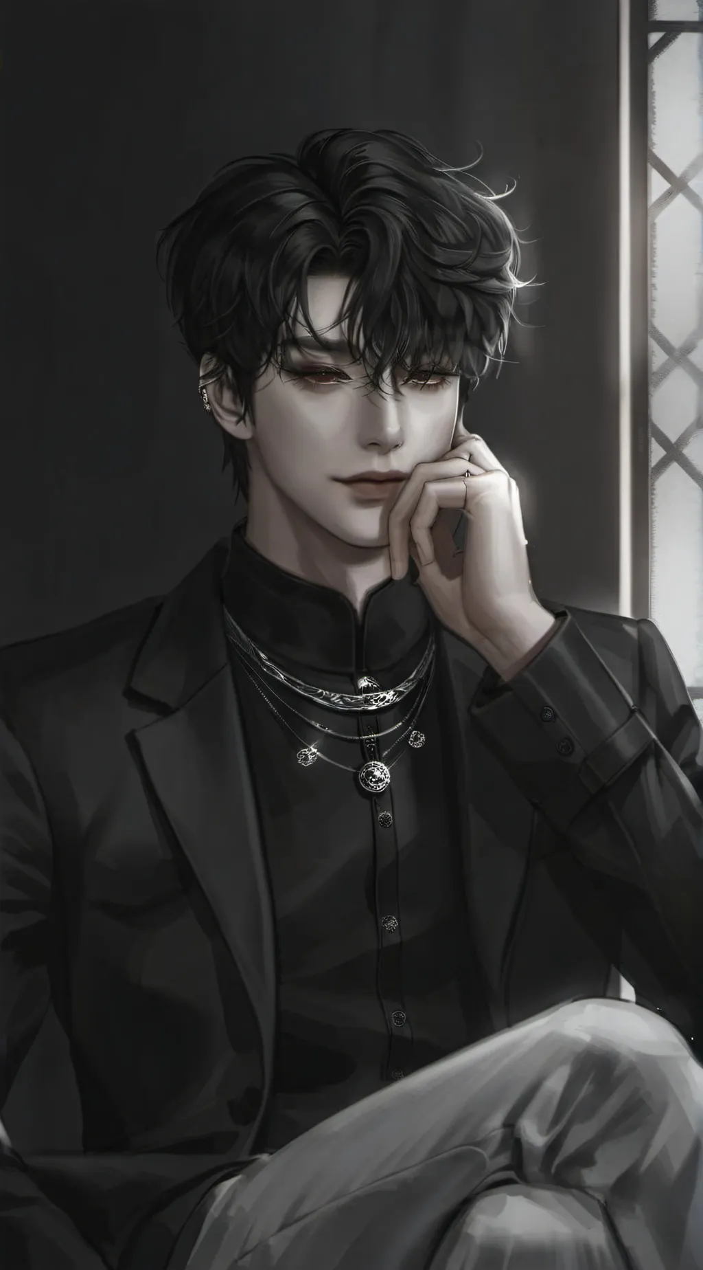 ai character: ASHER🎀 background