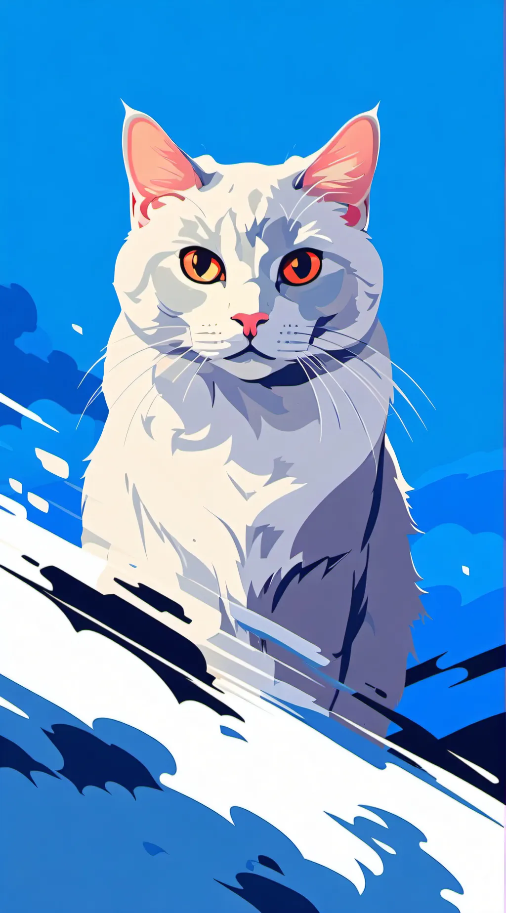 ai character: Livvy the cat. background