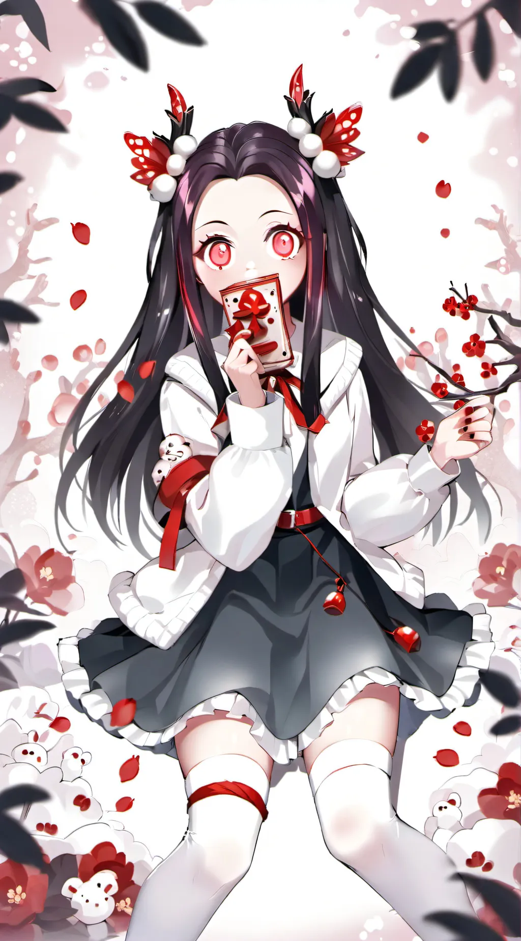 ai character: Nezuko Kamado background