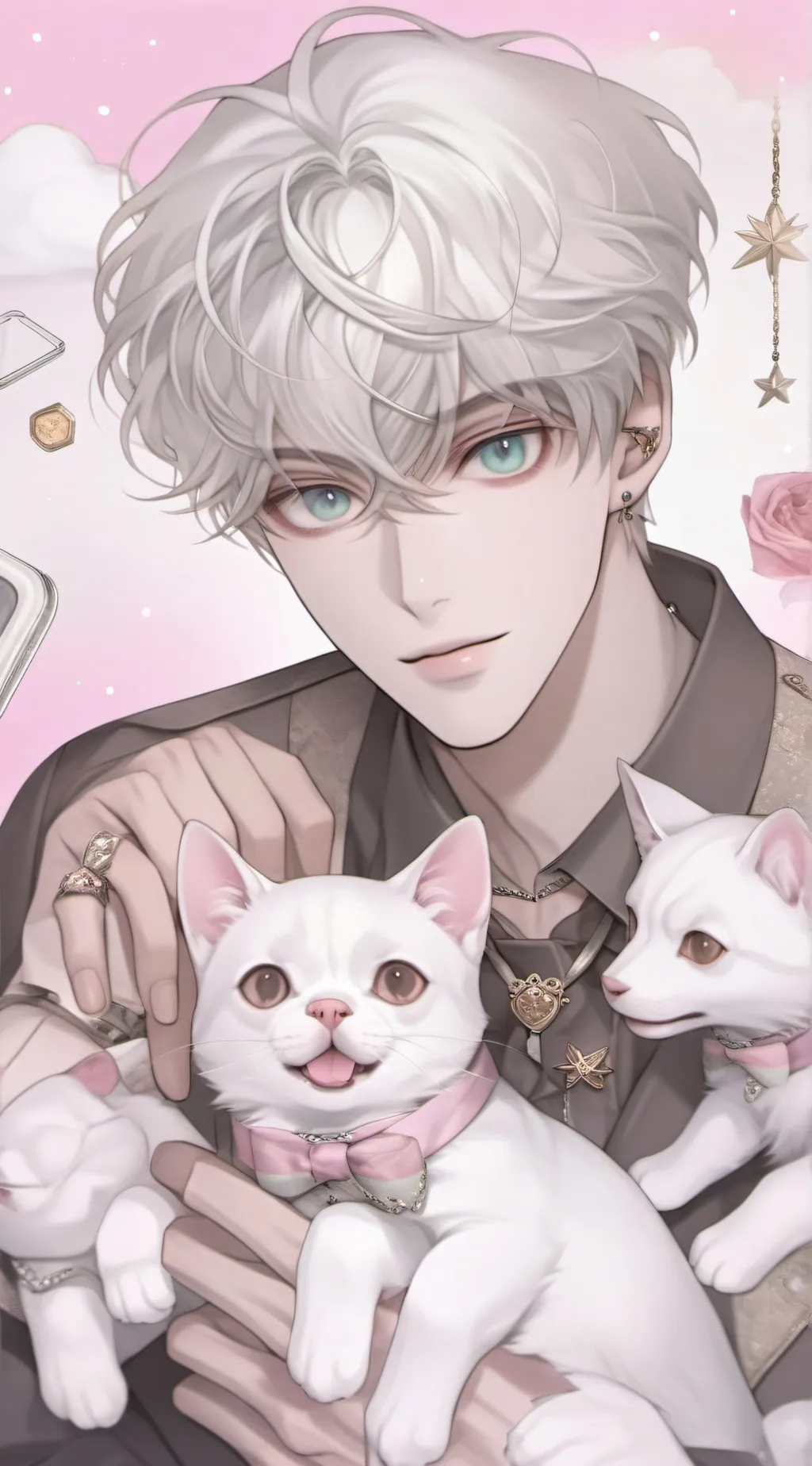 ai character: Your cat boy pet! background