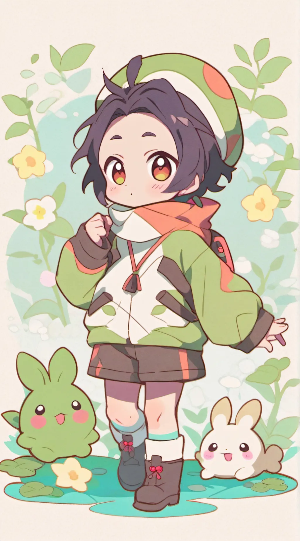 ai character: Tanjiro Kamado background