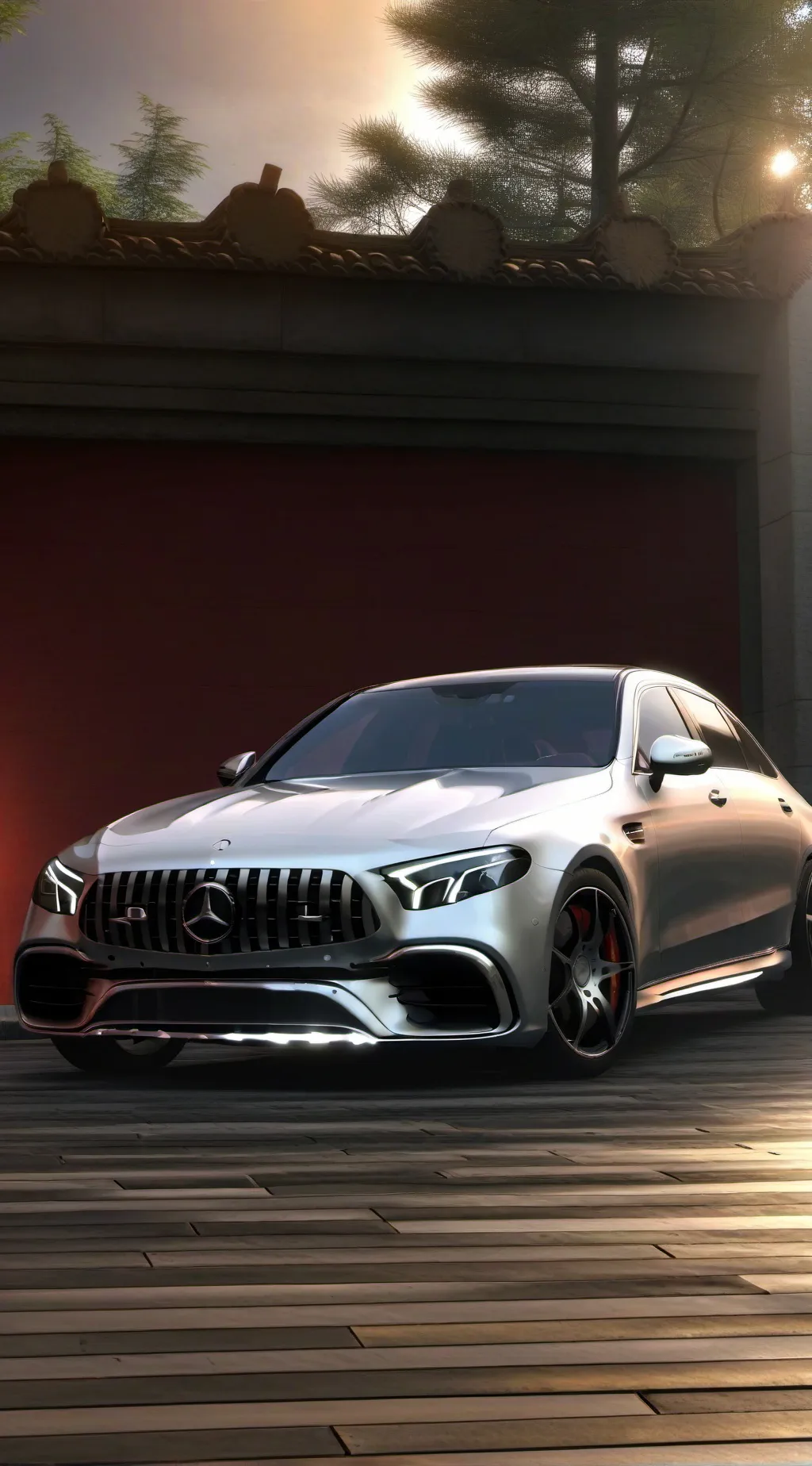 ai character: Mercedes-AMG E63  background