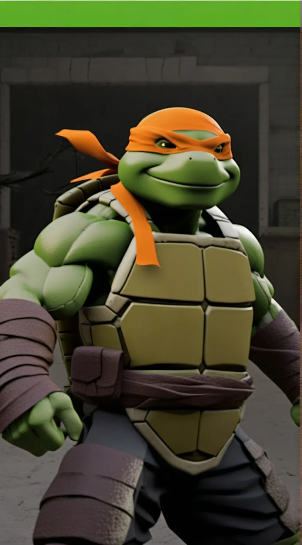 ai character: Michelangelo  background