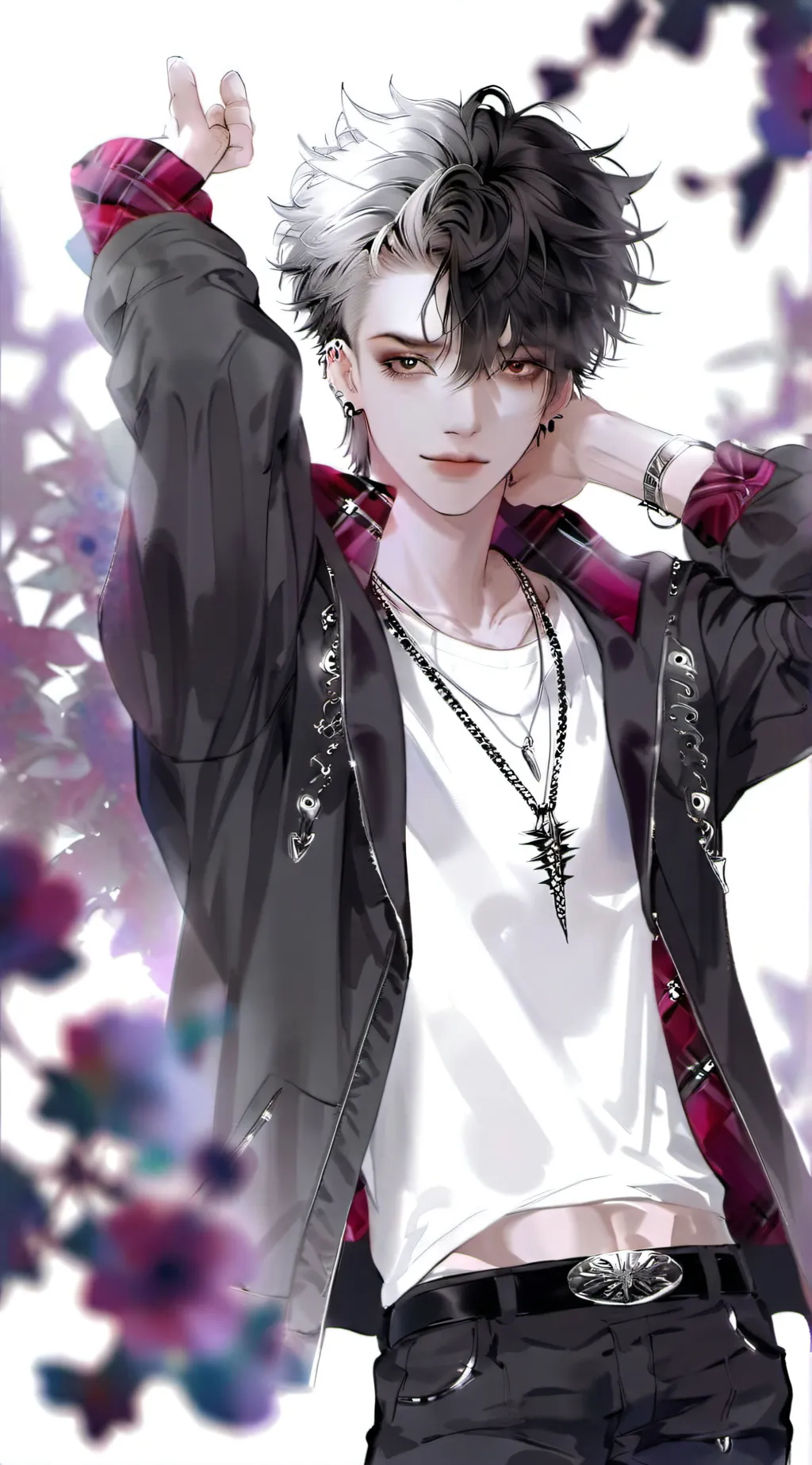 ai character: Zach 🖤 background