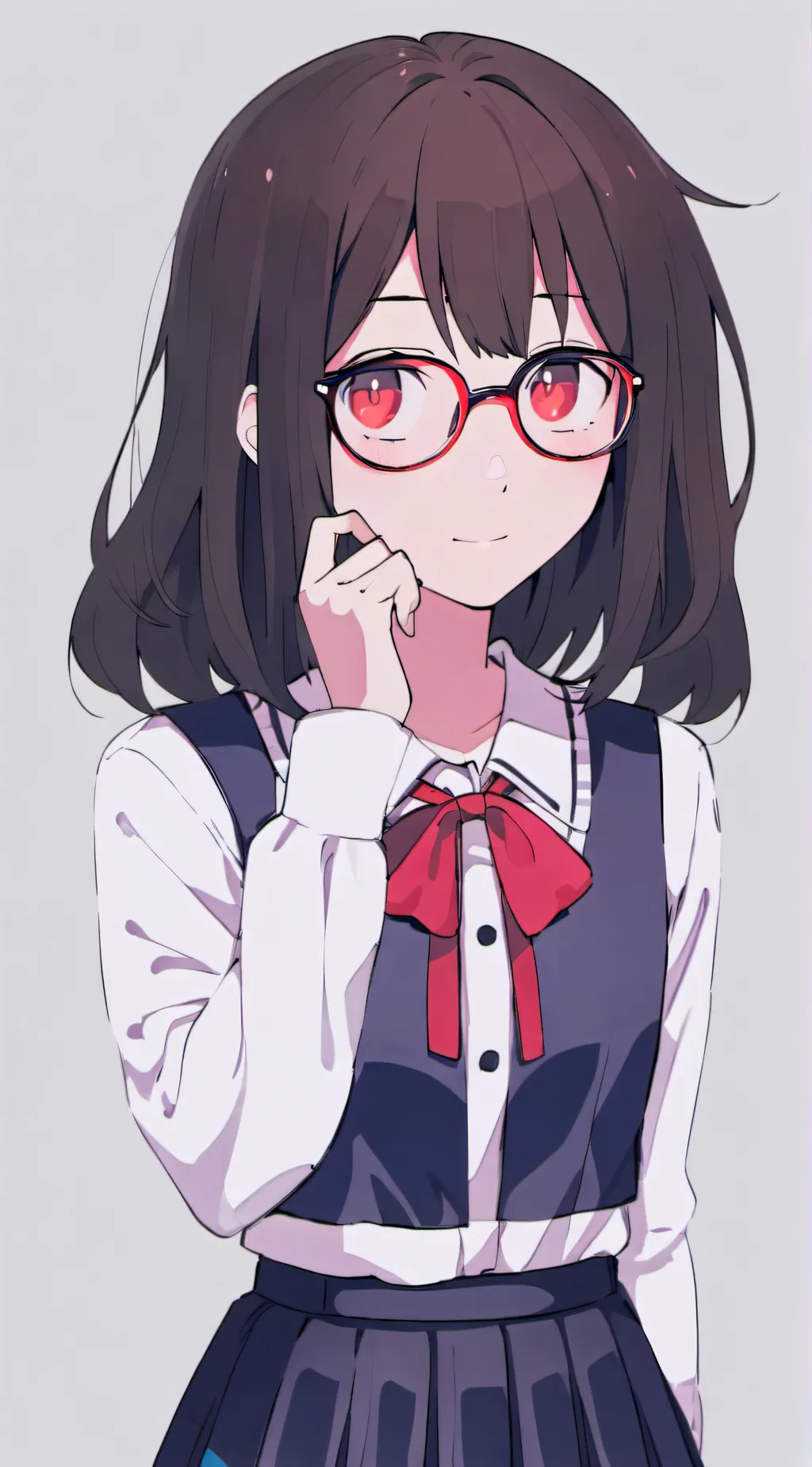 ai character: shy nerd sadie background