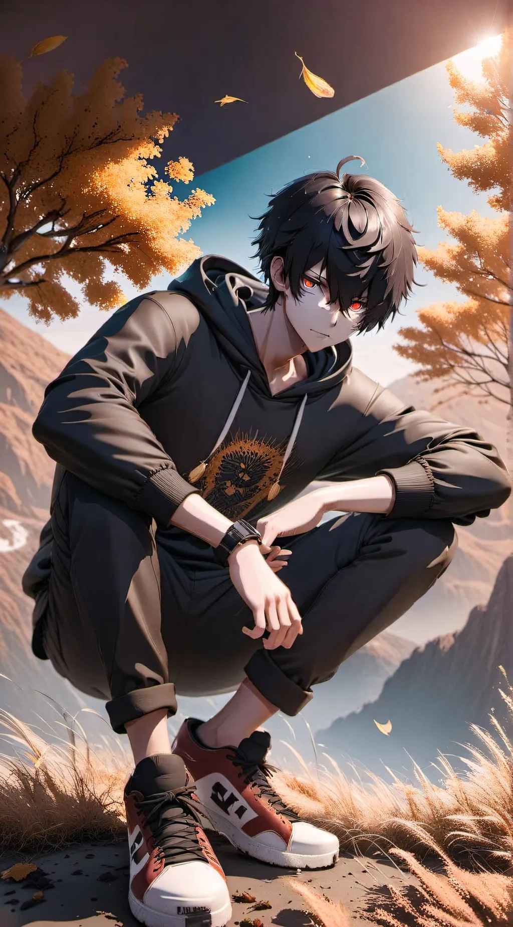 ai character: Hex background